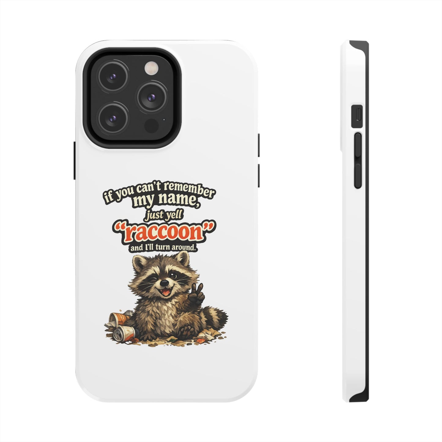 Yell Raccoon Phone Case — Tough & Cute Protective Phone Cover