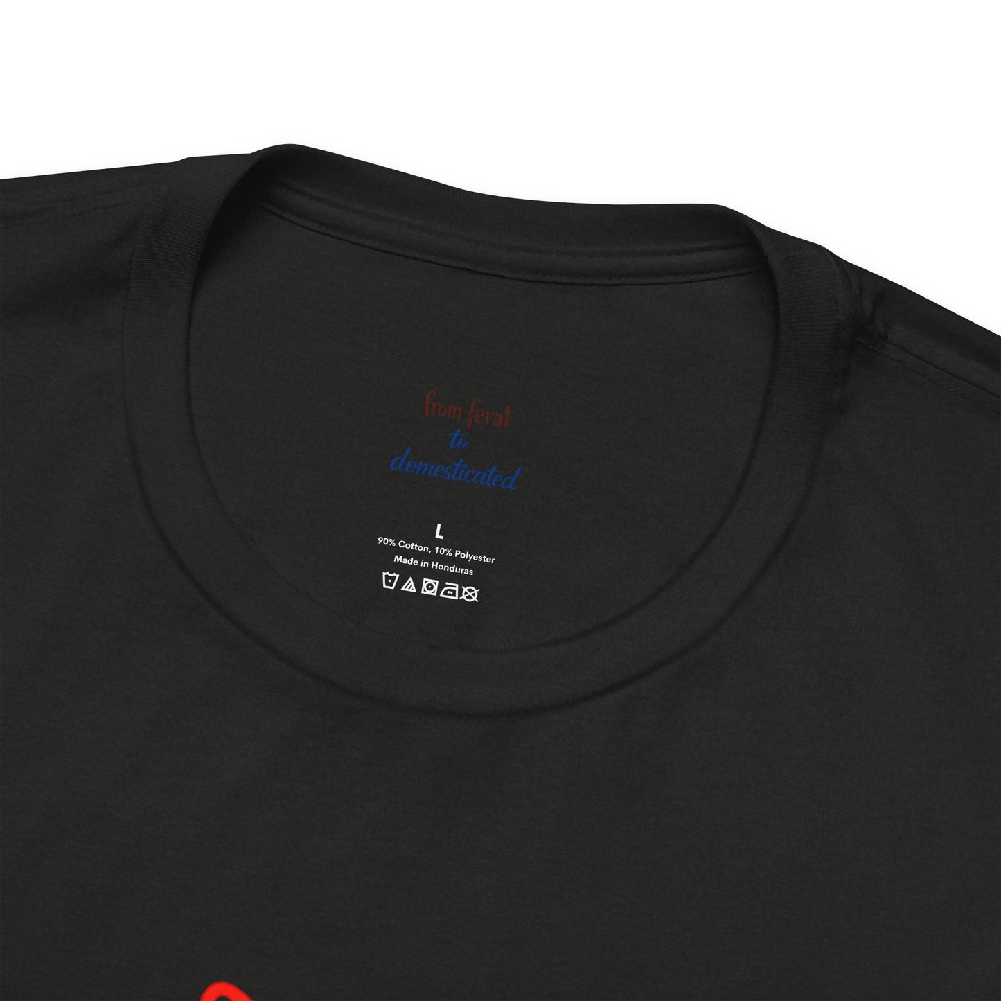 Colorful Line-Work Sitting Cat T-Shirt