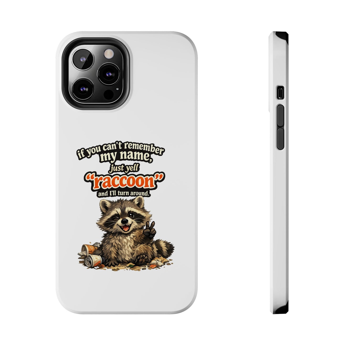 Yell Raccoon Phone Case — Tough & Cute Protective Phone Cover