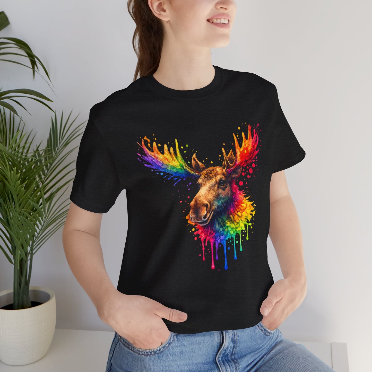 Watercolor Wildlife Moose T-Shirt