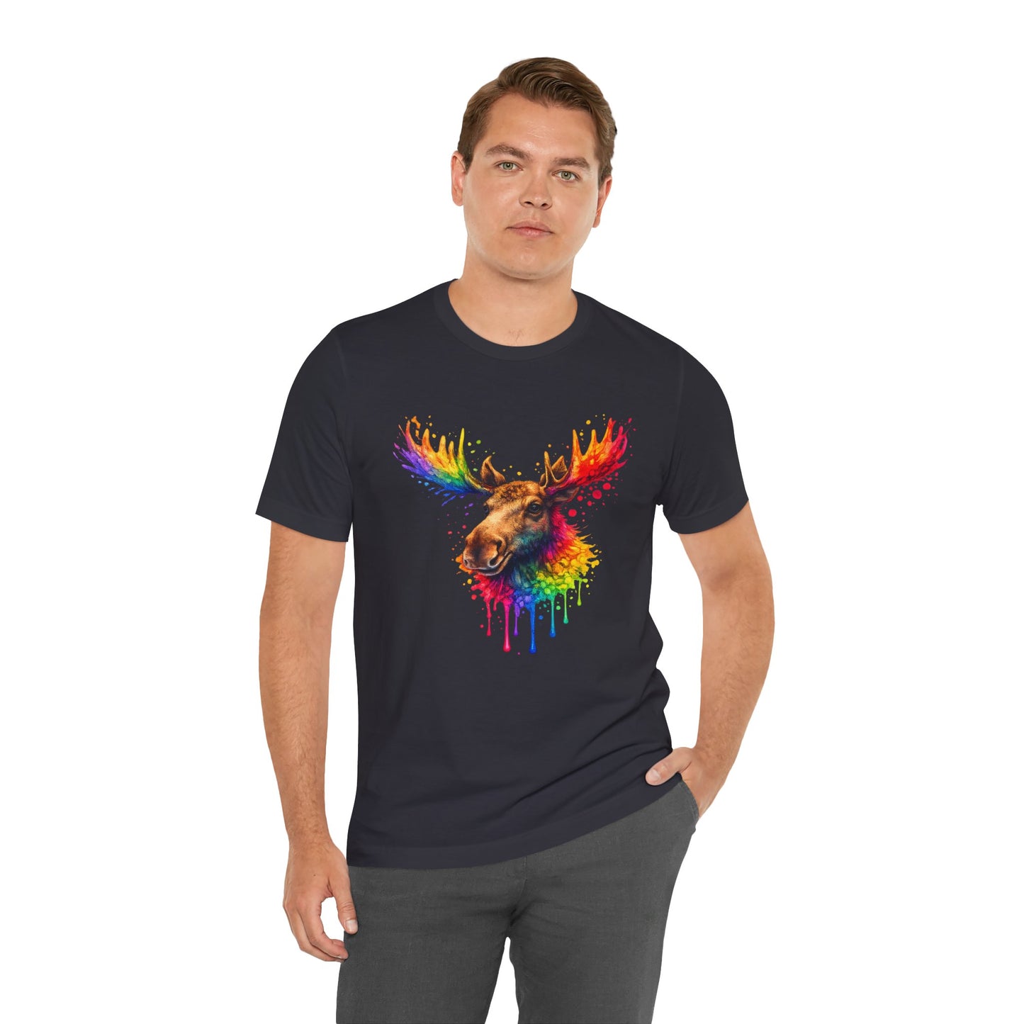Watercolor Wildlife Moose T-Shirt