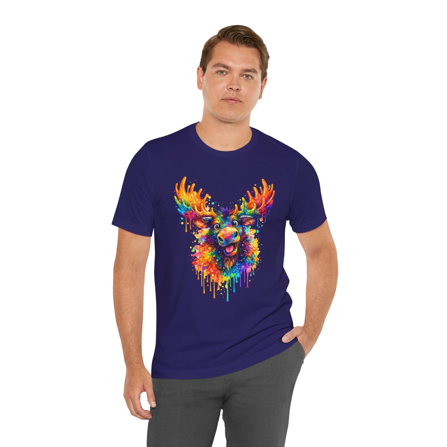 Watercolor Wildlife Moose T-Shirt