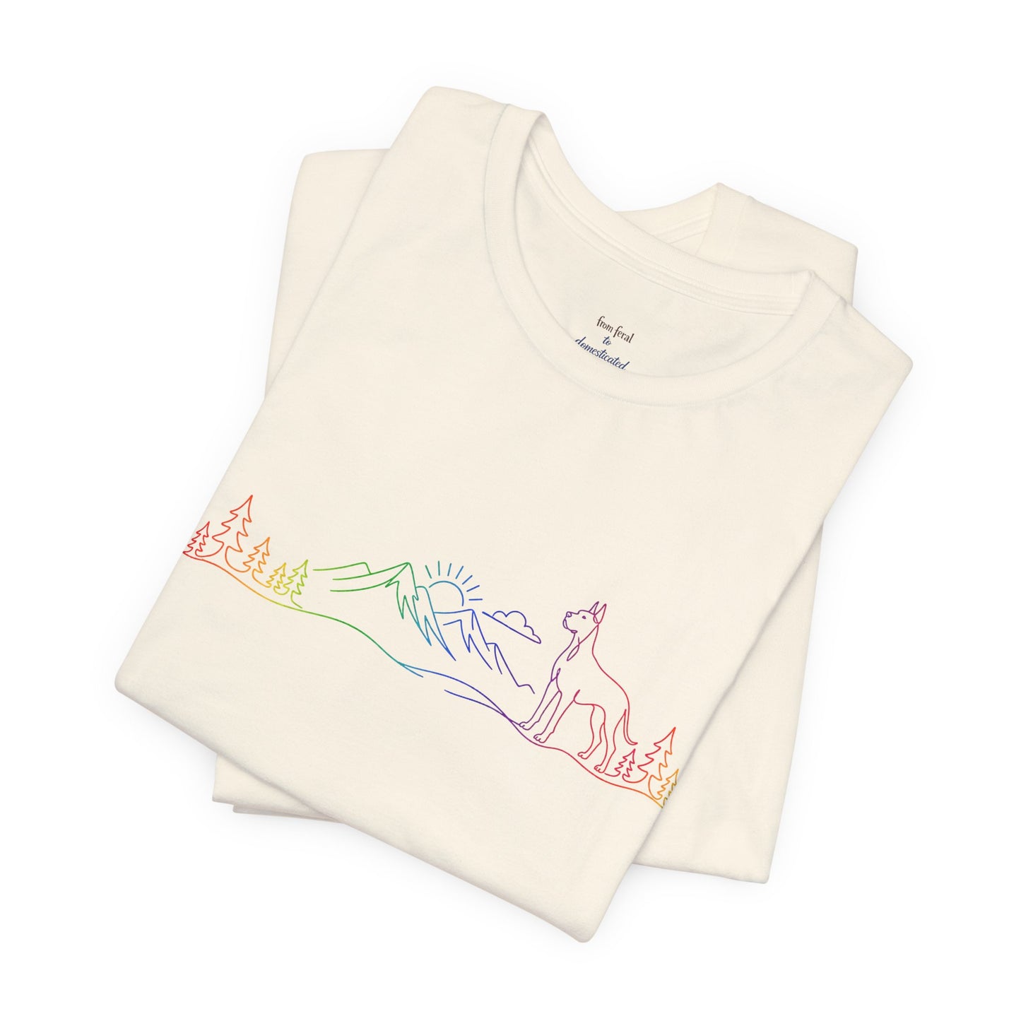 Cropped Great Dane Wild Lines T-Shirt