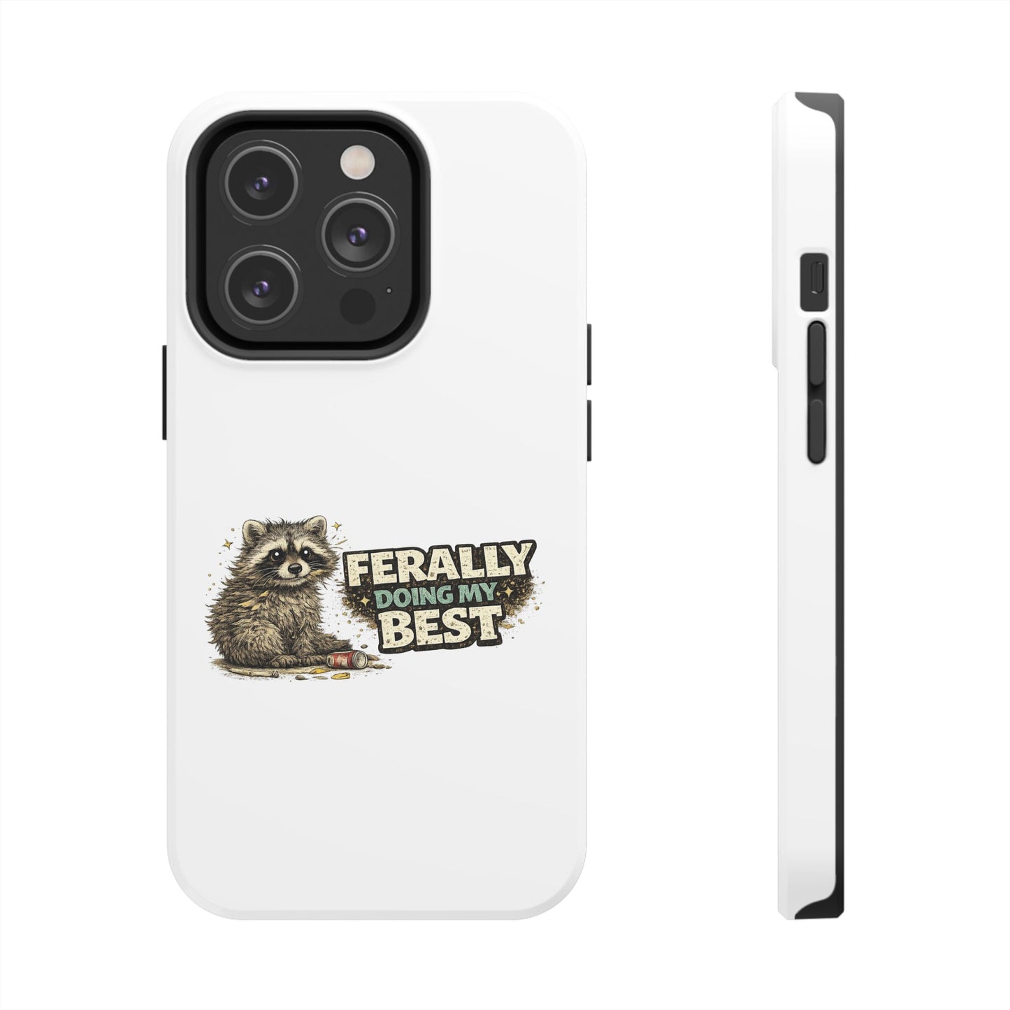 Ferally Raccoon Phone Case — Tough & Cute Protective Phone Cover