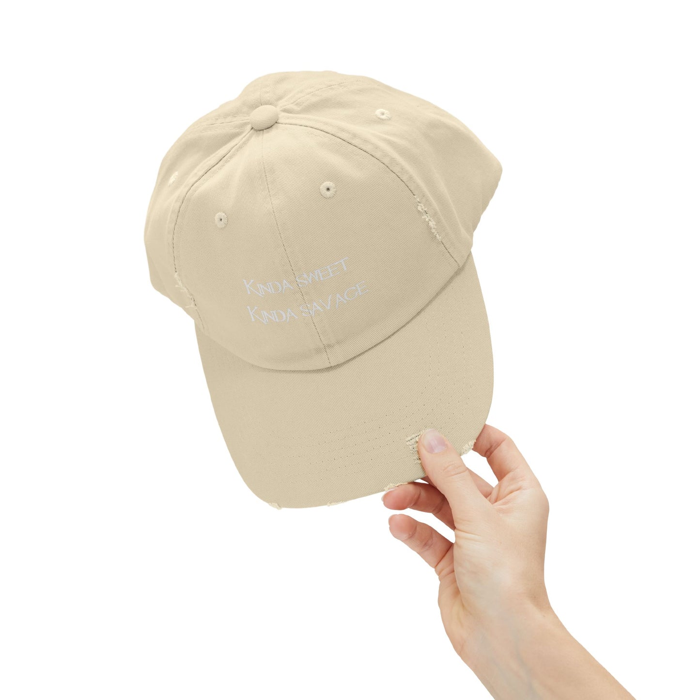 "Kinda Sweet" Distressed Cap —  Funny Truth Hat