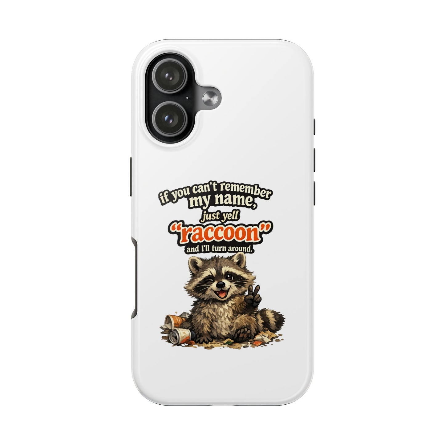 Yell Raccoon Phone Case — Tough & Cute Protective Phone Cover