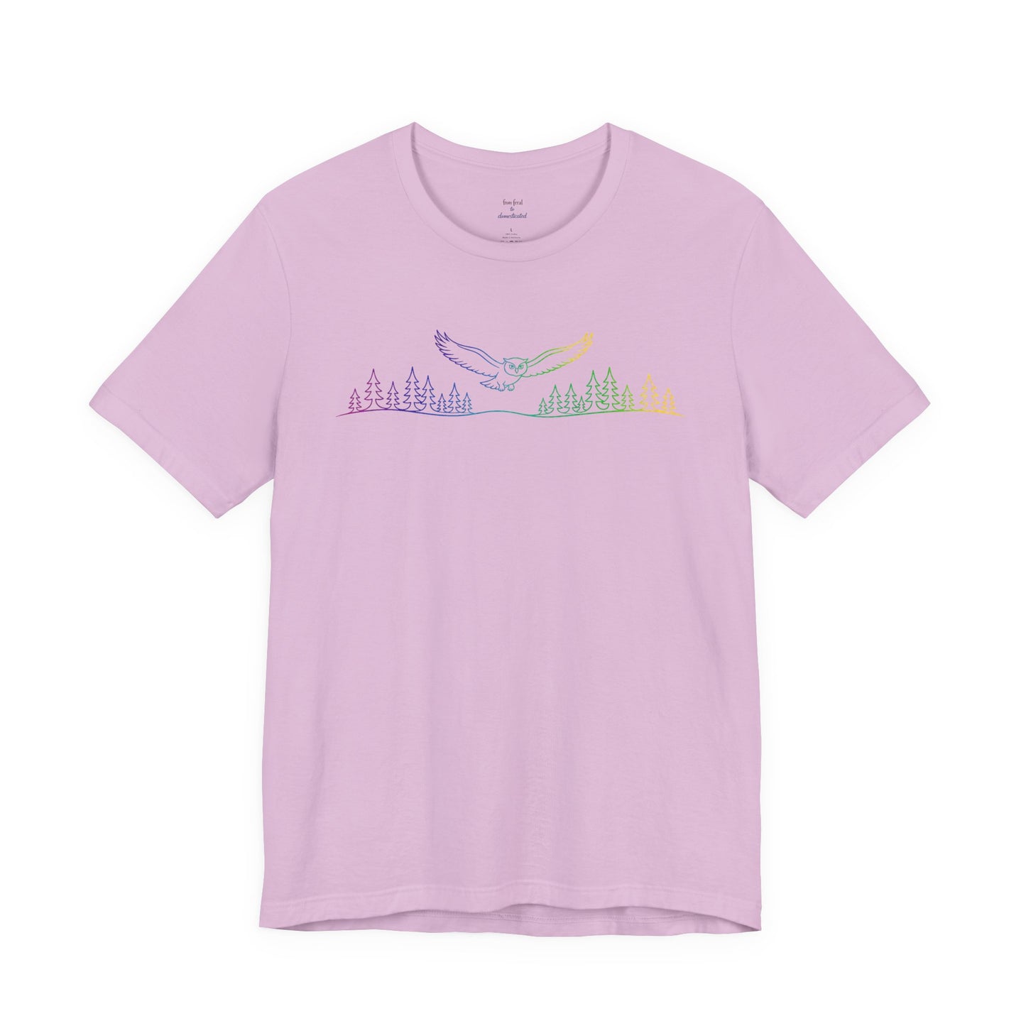 Owl | Colorful Line-Work T-Shirt