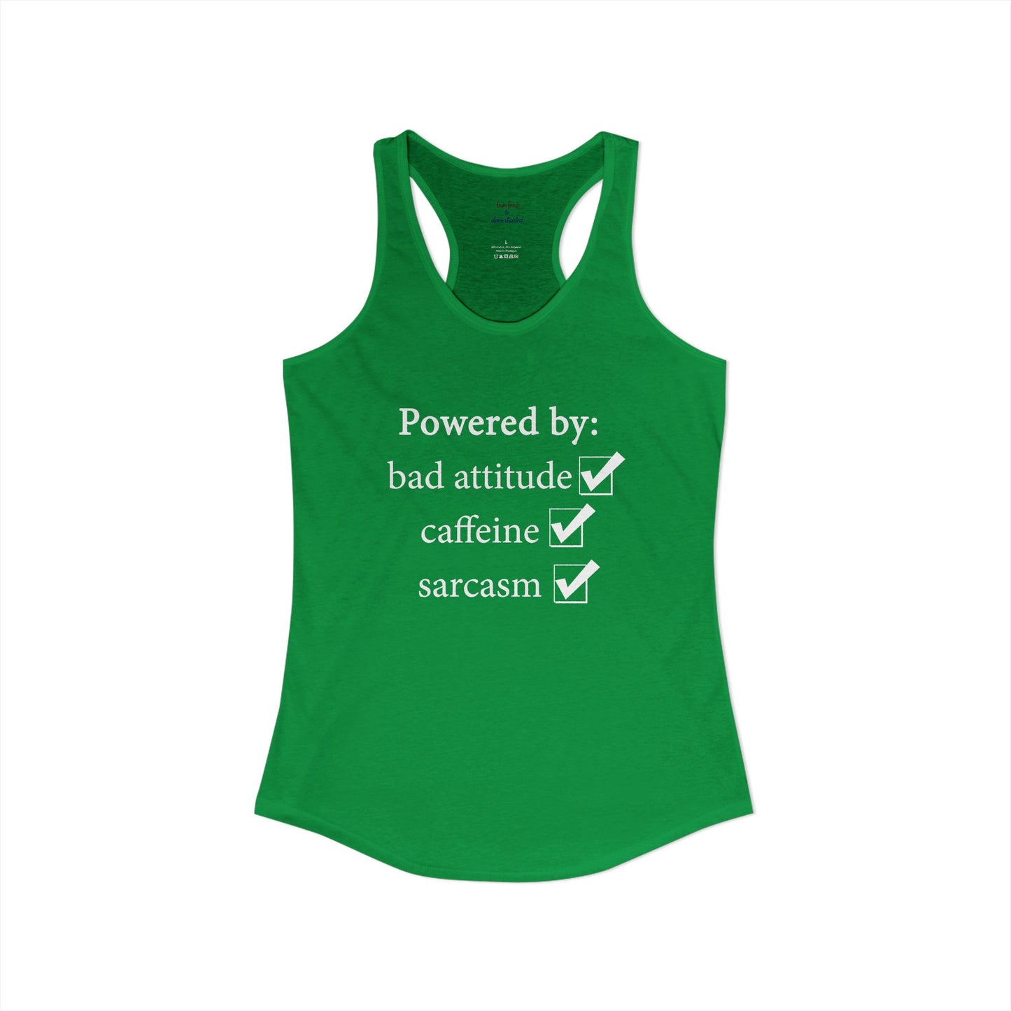 I'm Powered By Racerback Tank