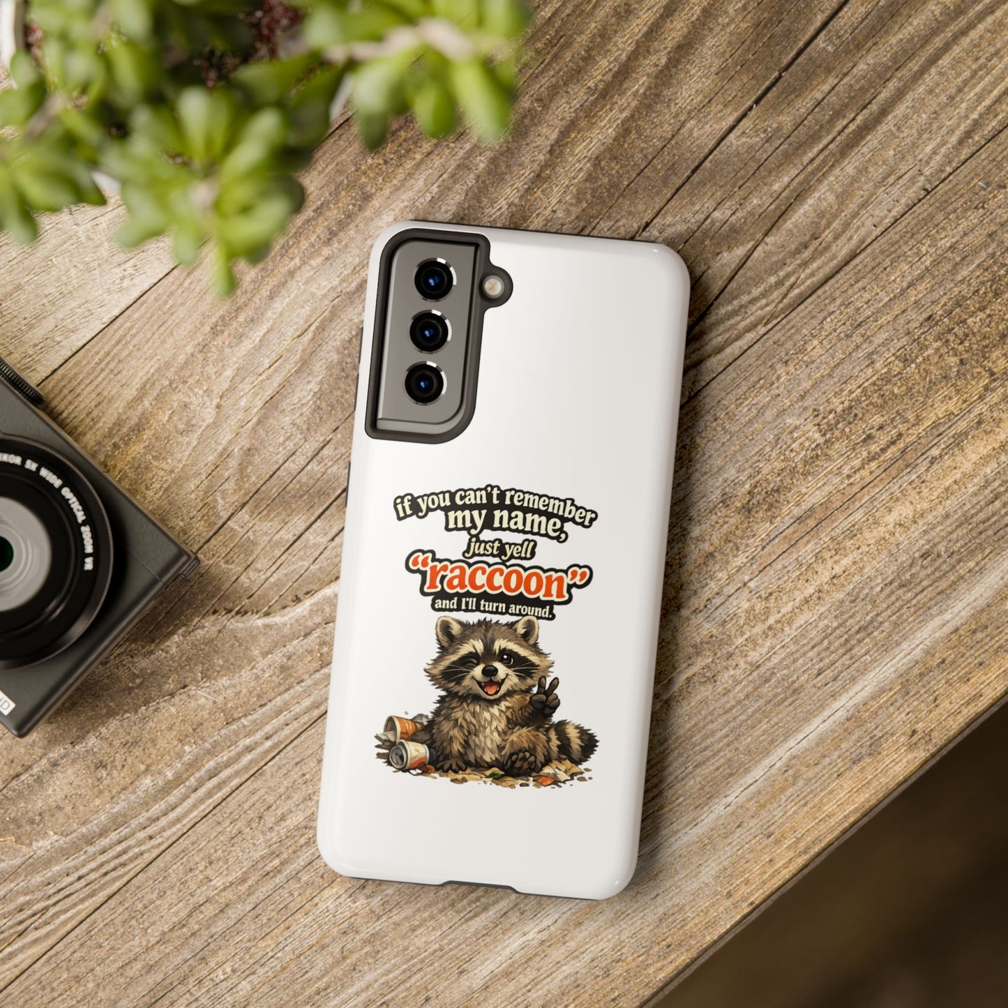 Yell Raccoon Phone Case — Tough & Cute Protective Phone Cover