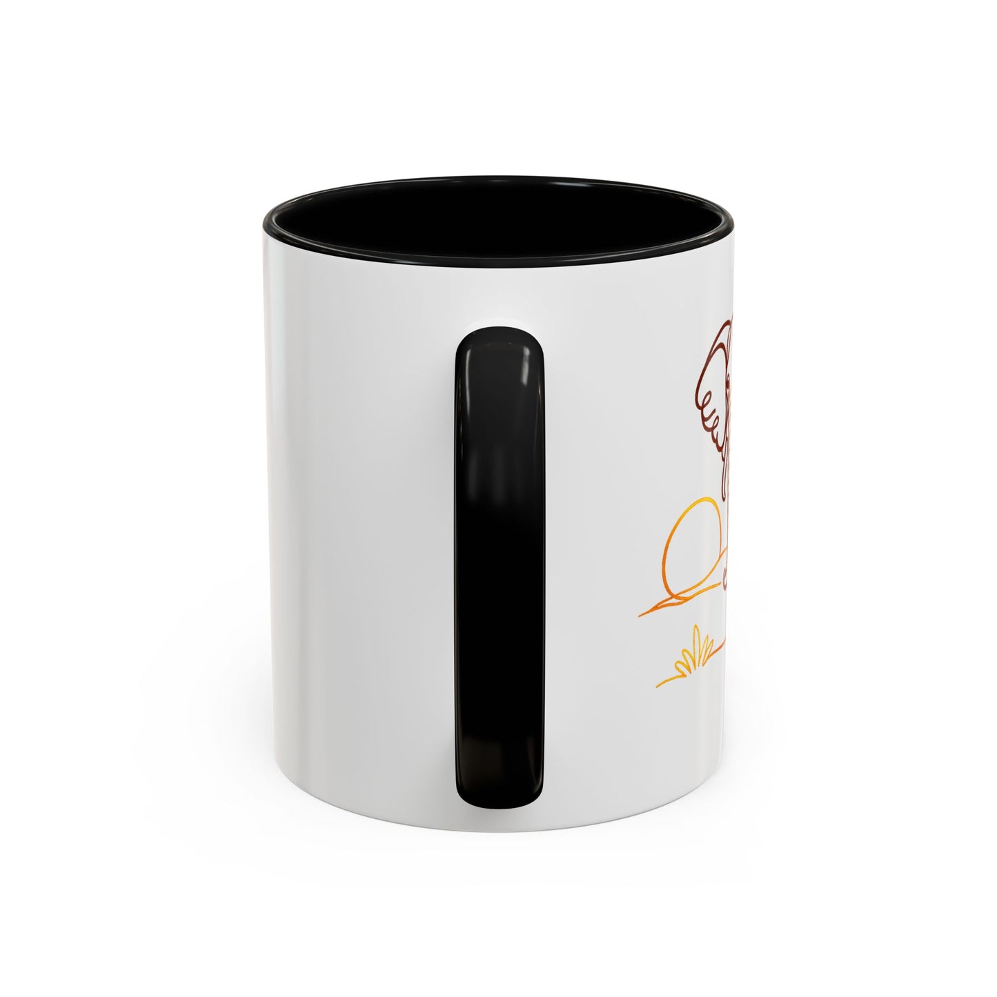 Safari Sunrise Coffee Mug — Minimal Line Elephant Design (11/15oz)