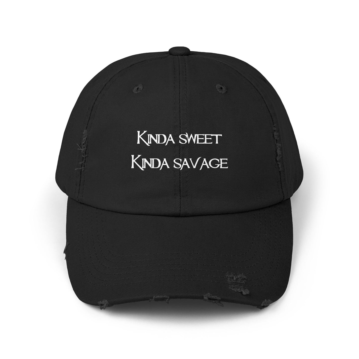 "Kinda Sweet" Distressed Cap —  Funny Truth Hat