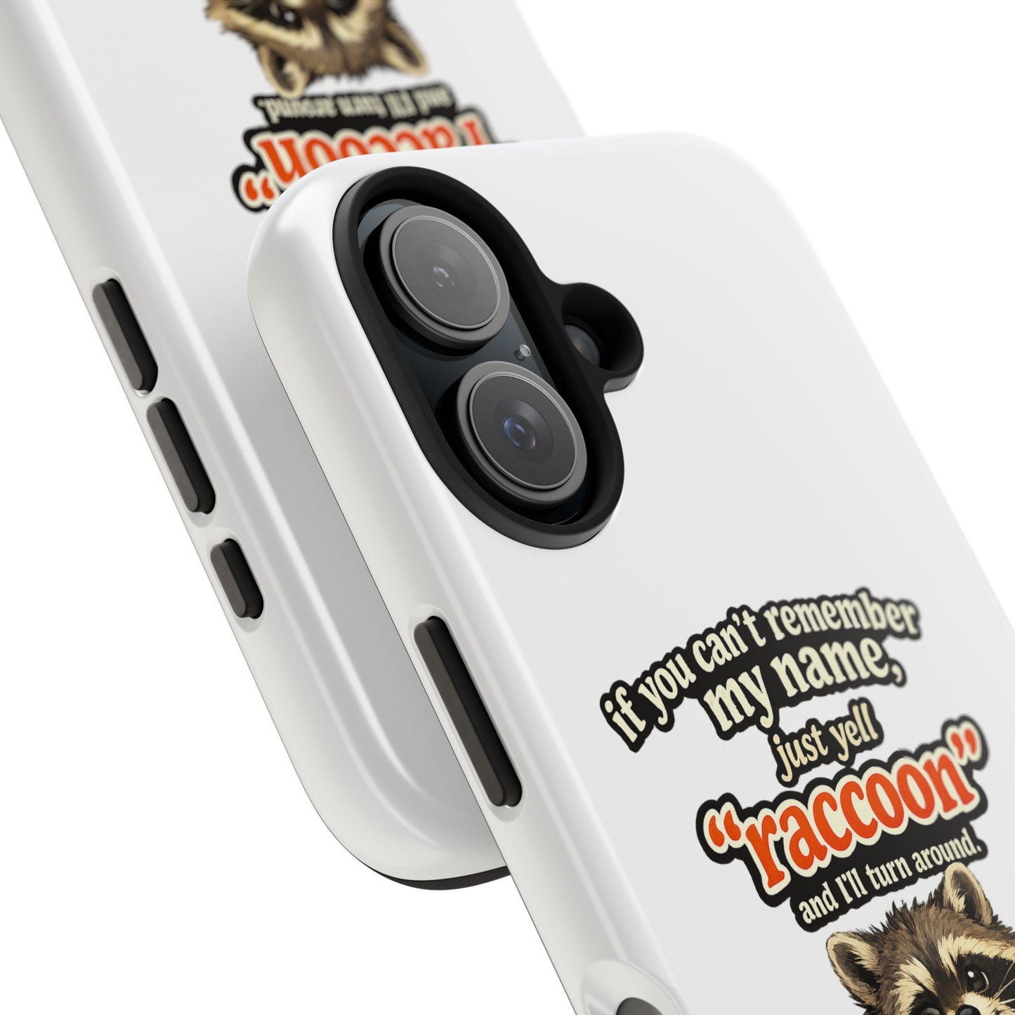 Yell Raccoon Phone Case — Tough & Cute Protective Phone Cover