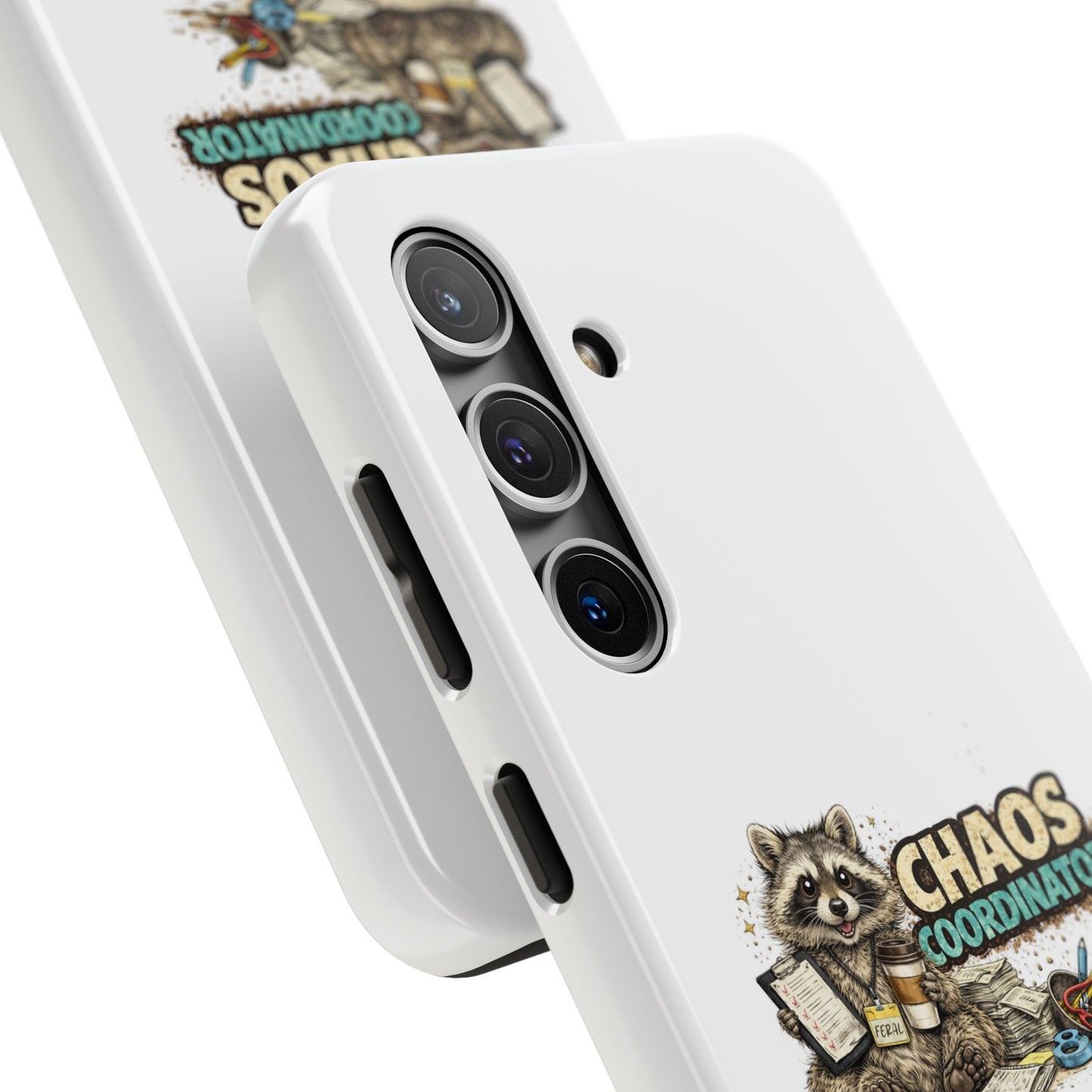Chaos Coordinator Raccoon Phone Case — Tough & Cute Protective Phone Cover