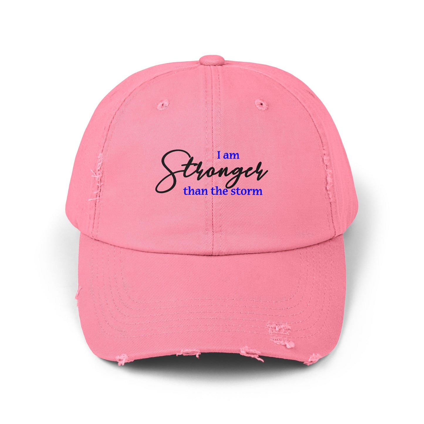 "Stronger" Distressed Cap —  Funny Truth Hat