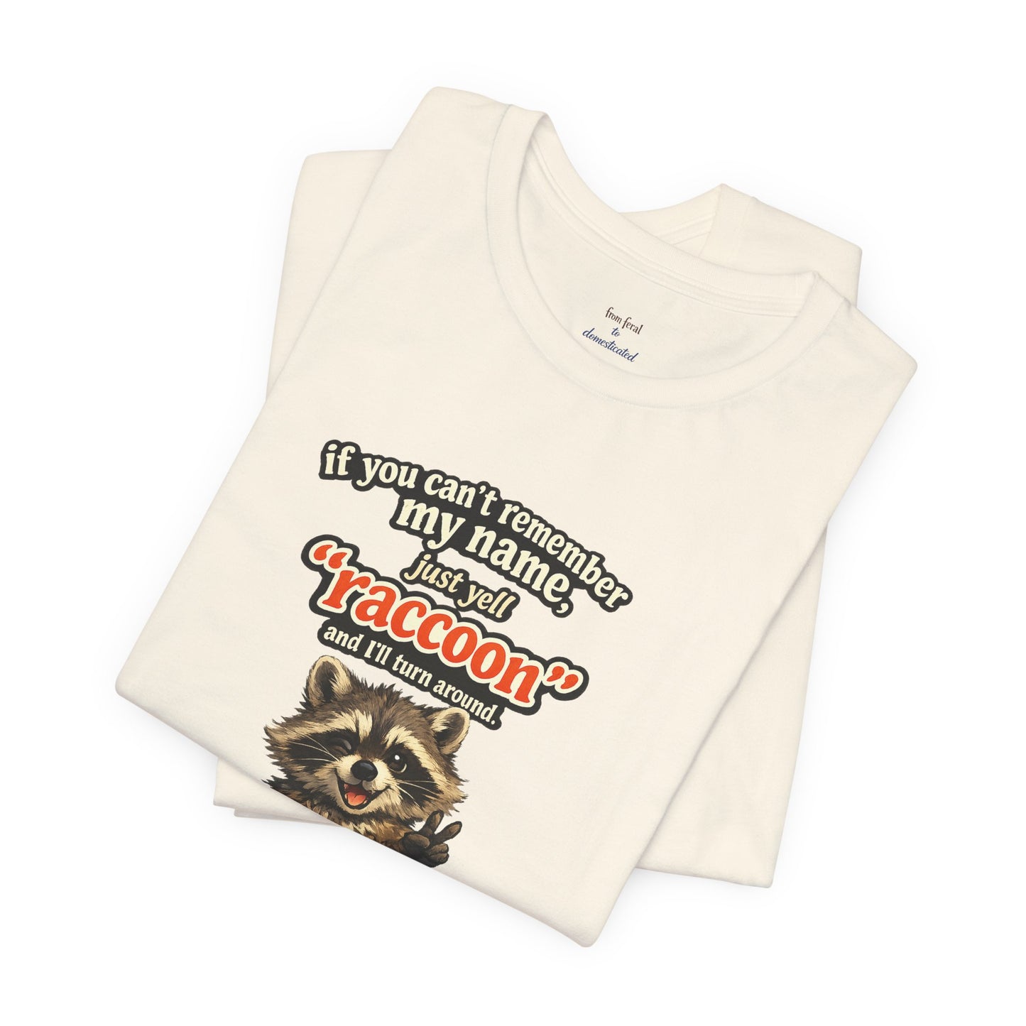 Yell Raccoon T-shirt