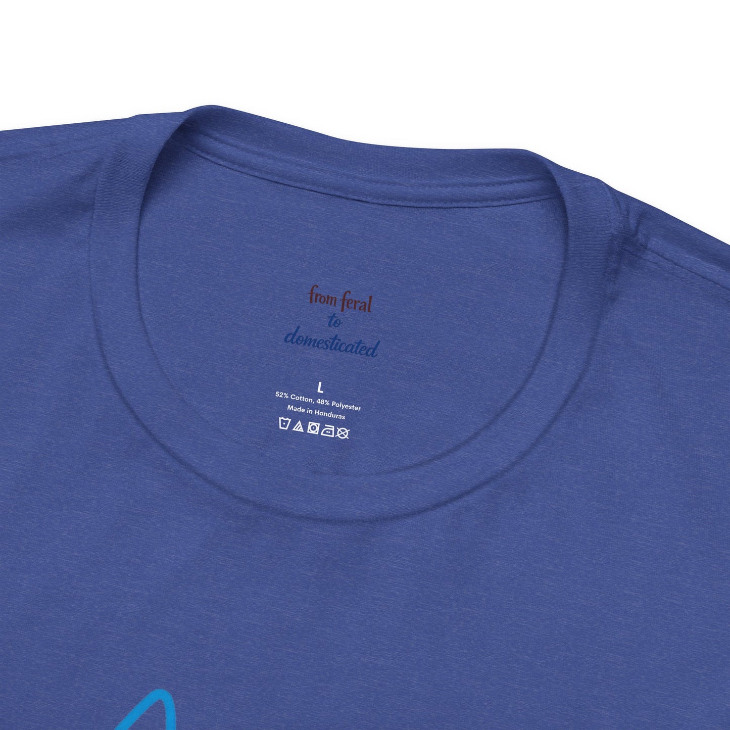 Colorful Line | Work Sitting Cat T-Shirt