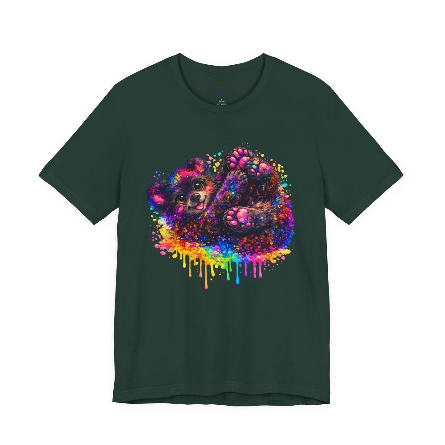 Watercolor Wildlife Bear Cub T-Shirt