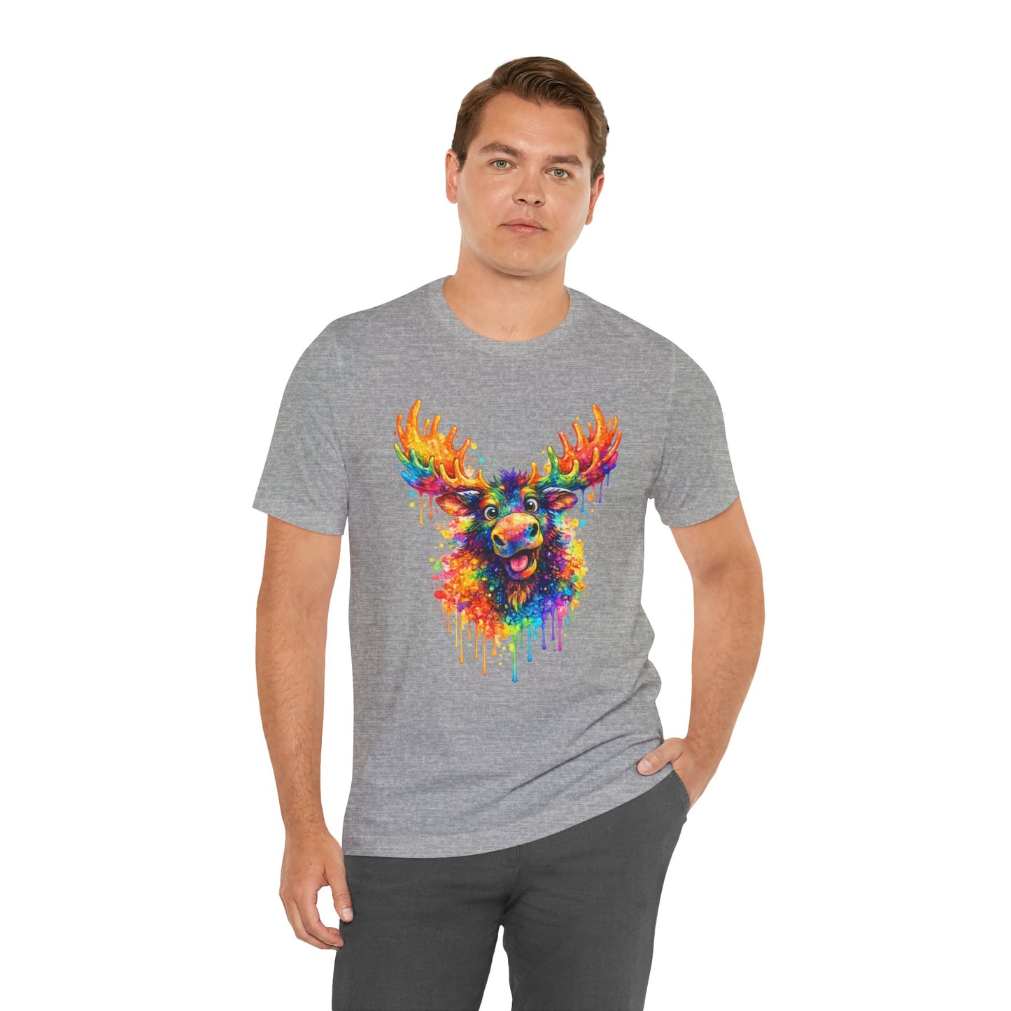 Watercolor Wildlife Moose T-Shirt