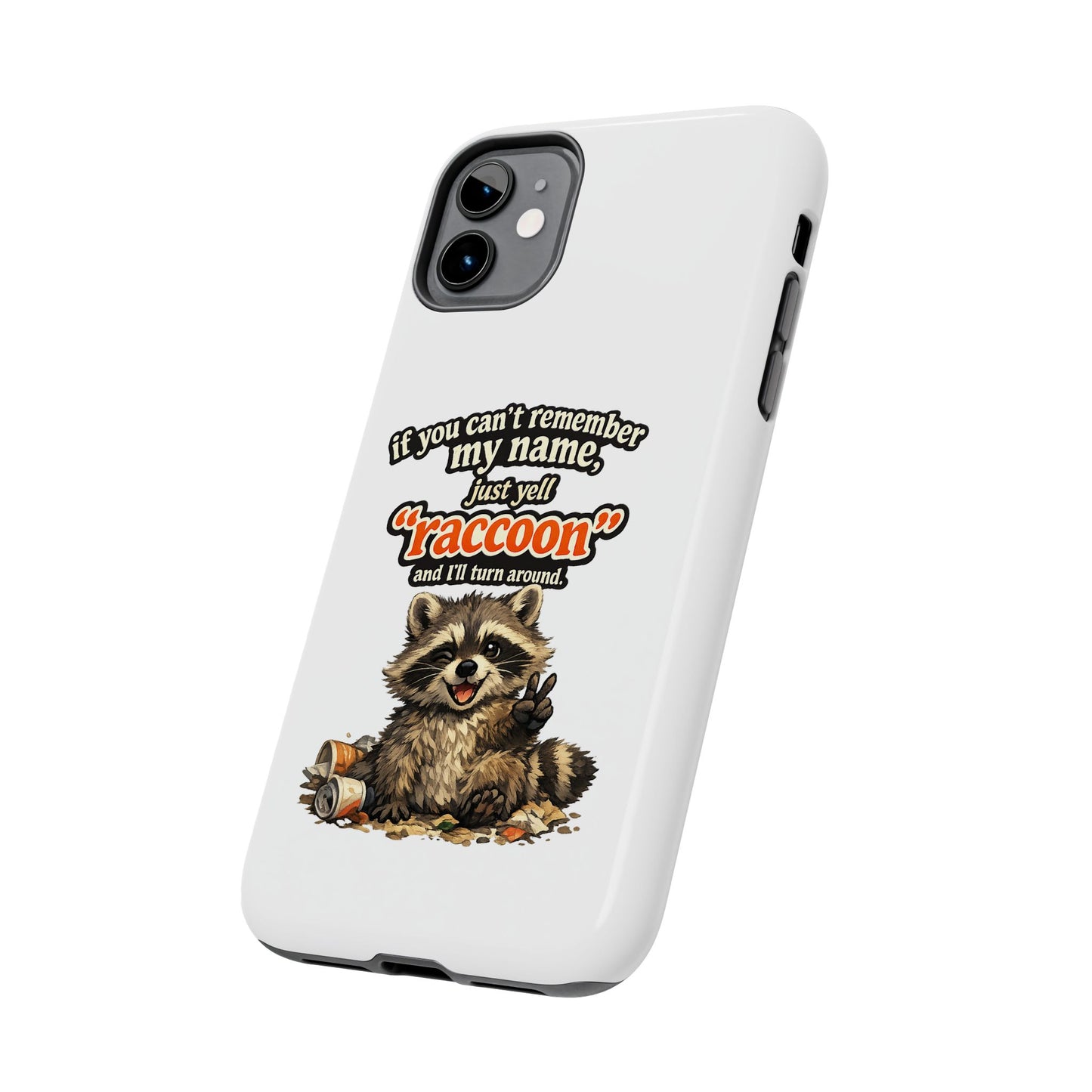 Yell Raccoon Phone Case — Tough & Cute Protective Phone Cover