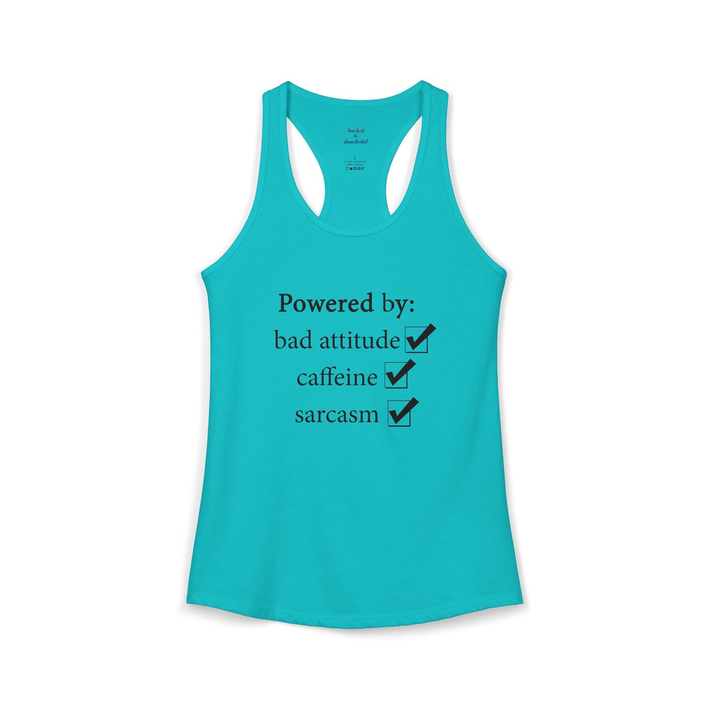 I'm Powered By Racerback Tank