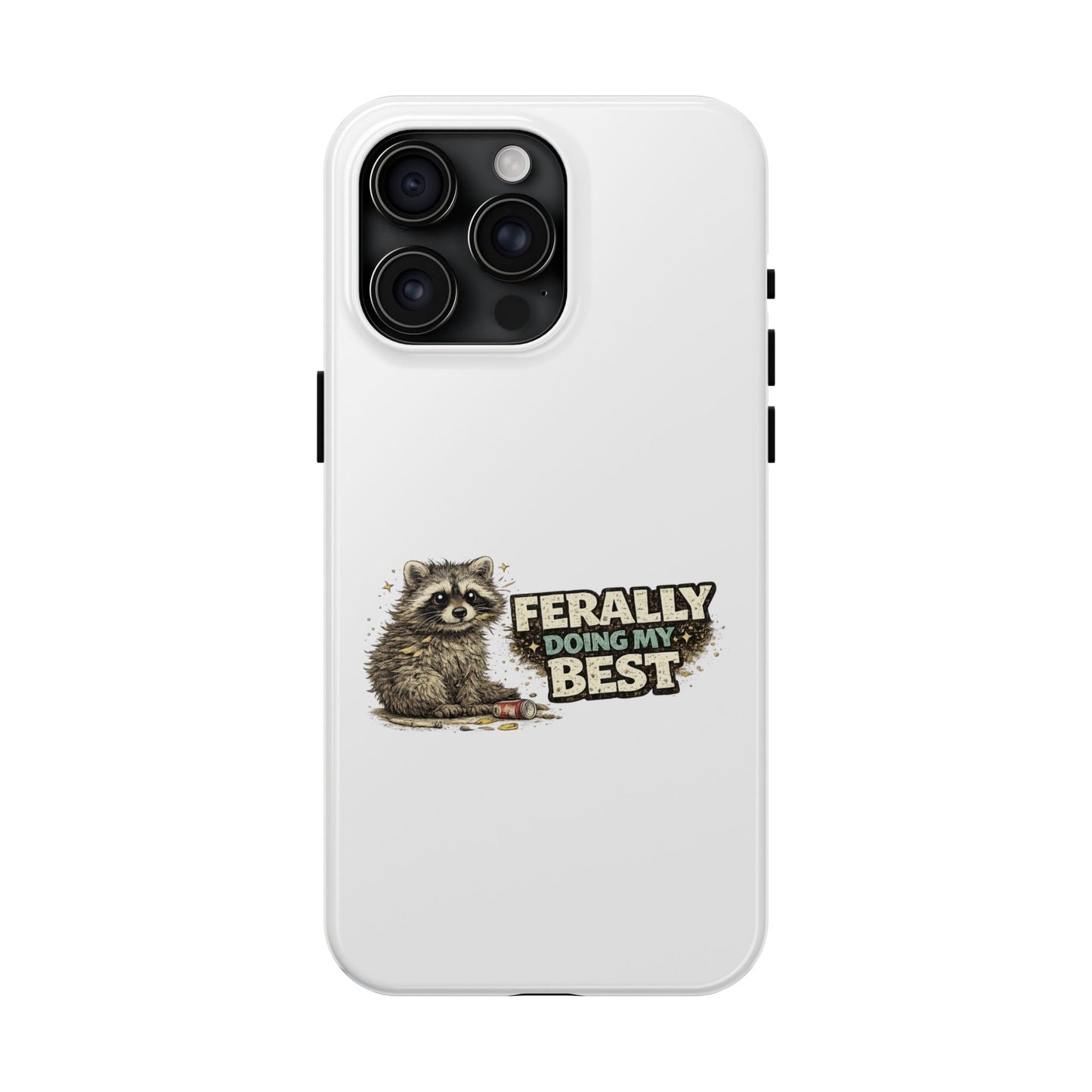 Ferally Raccoon Phone Case — Tough & Cute Protective Phone Cover