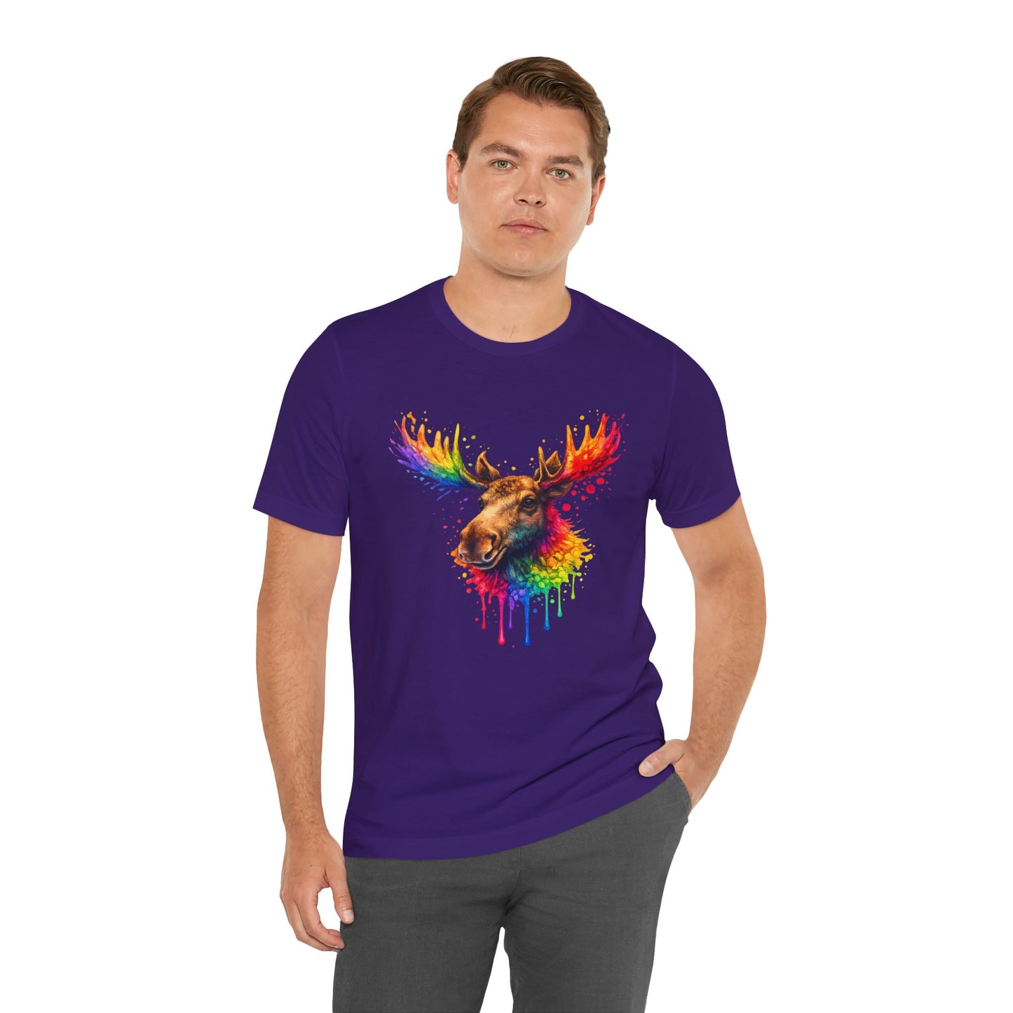 Watercolor Wildlife Moose T-Shirt