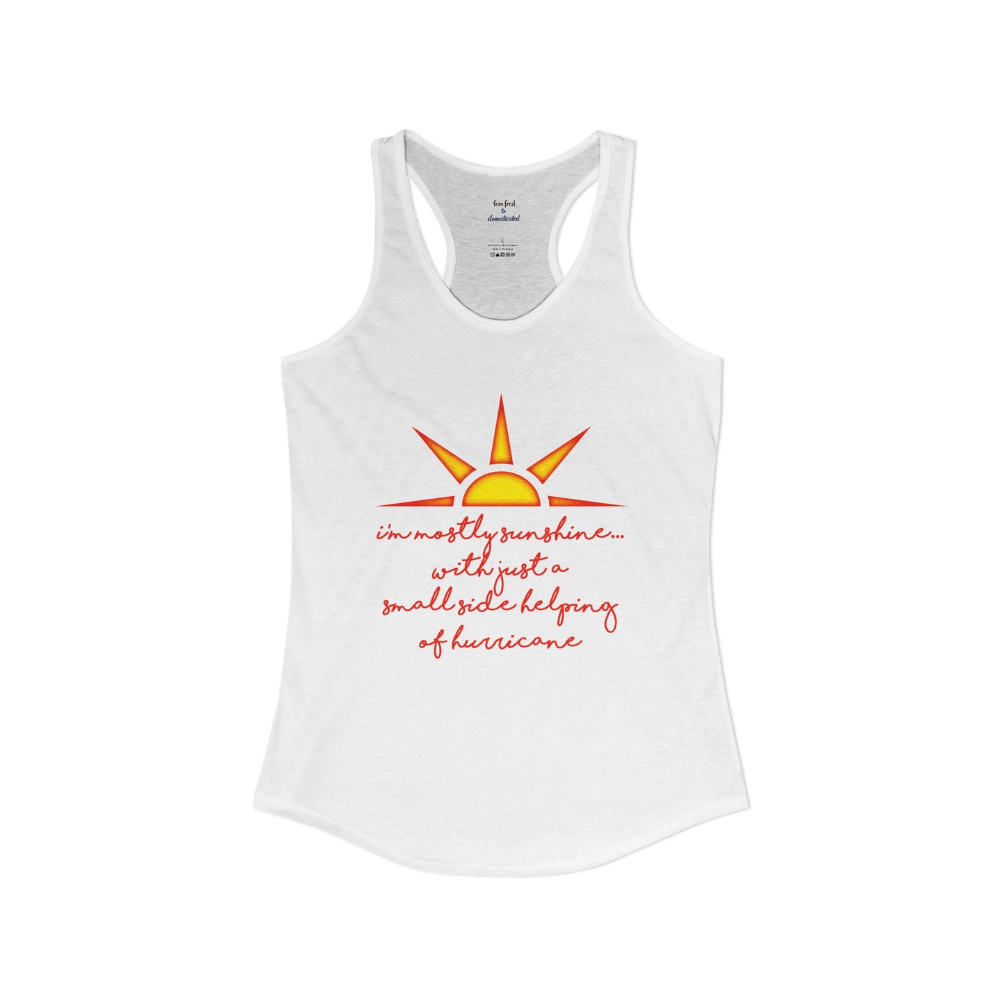 Sunshine and Hurricane Racerback Tank