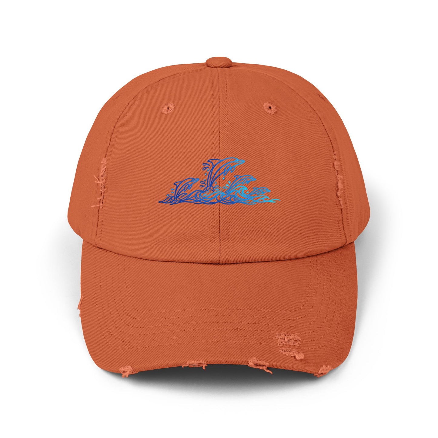 Splashing Dolphin Pod | Distressed Cap