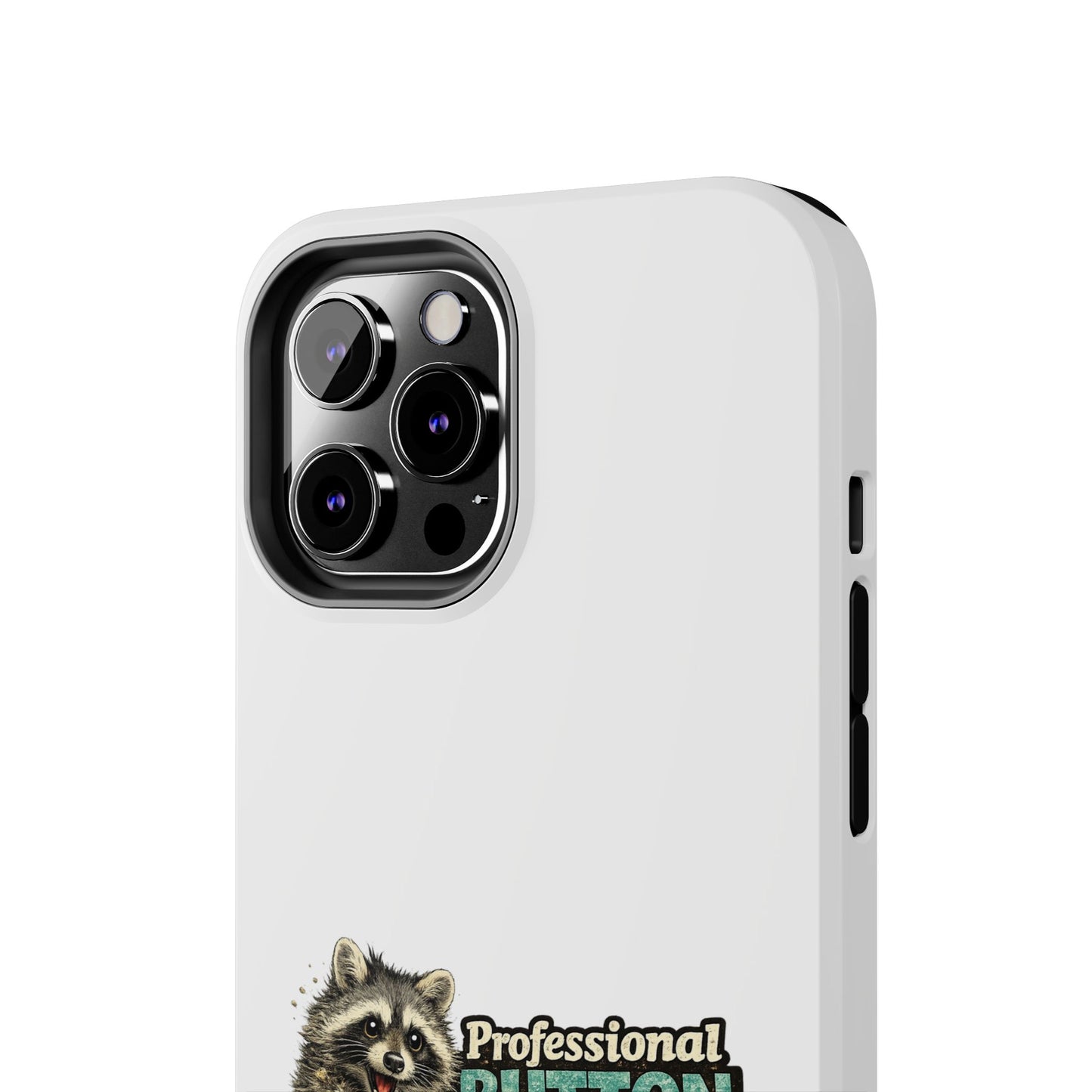 Button Pusher Raccoon Phone Case — Tough & Cute Protective Phone Cover