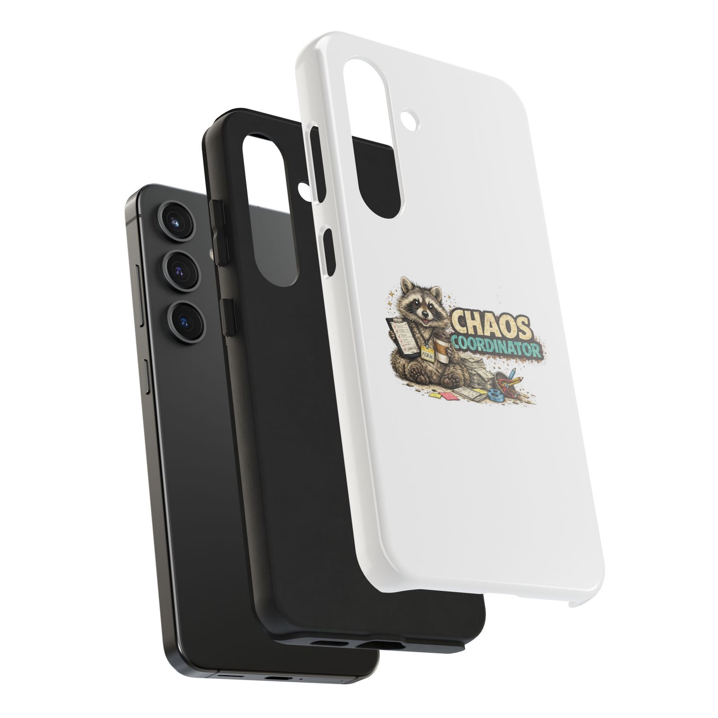 Chaos Coordinator Raccoon Phone Case — Tough & Cute Protective Phone Cover