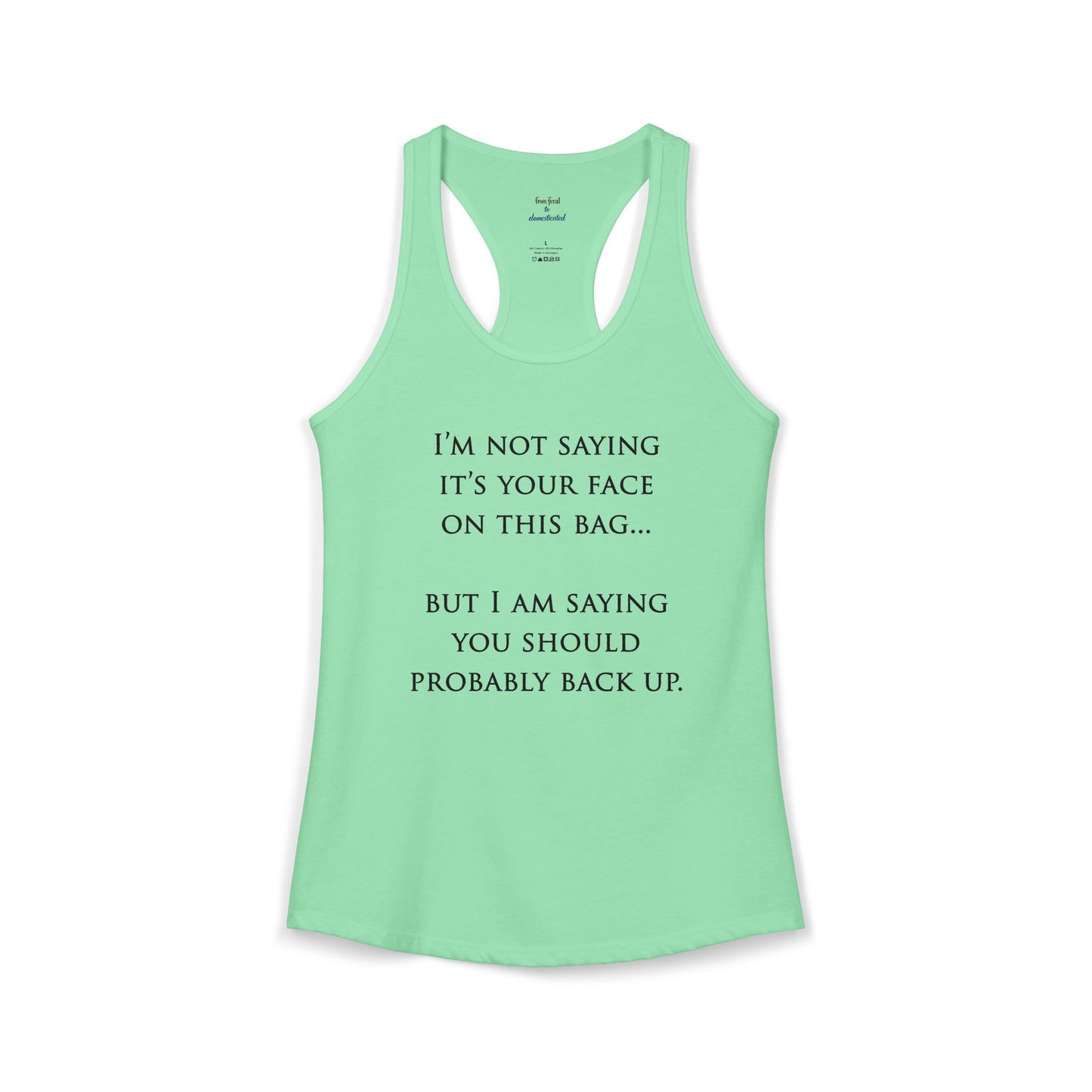 Face On The Bag Kickboxing Racerback Tank