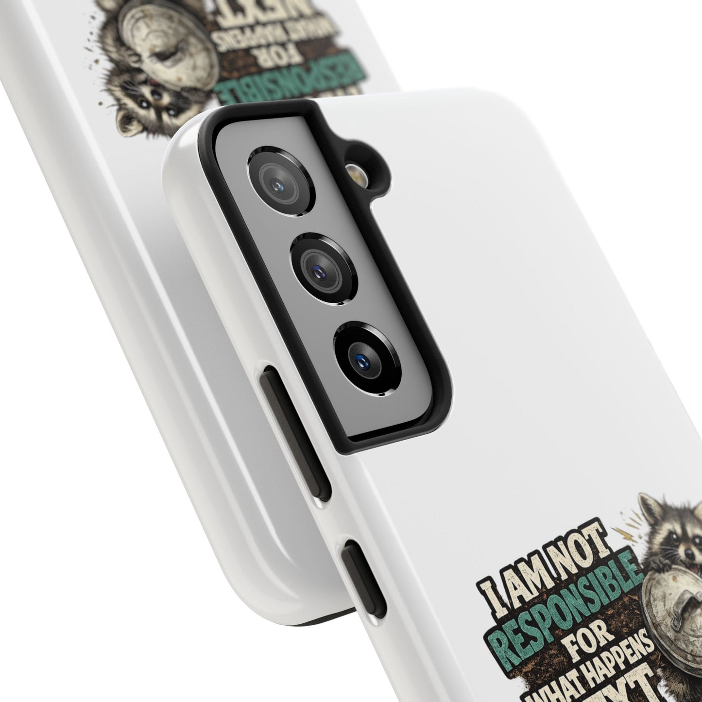 Not Responsible Raccoon Phone Case — Tough & Cute Protective Phone Cover