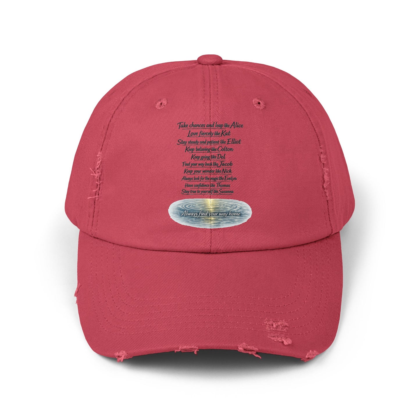 "Find Your Way" Distressed Cap
