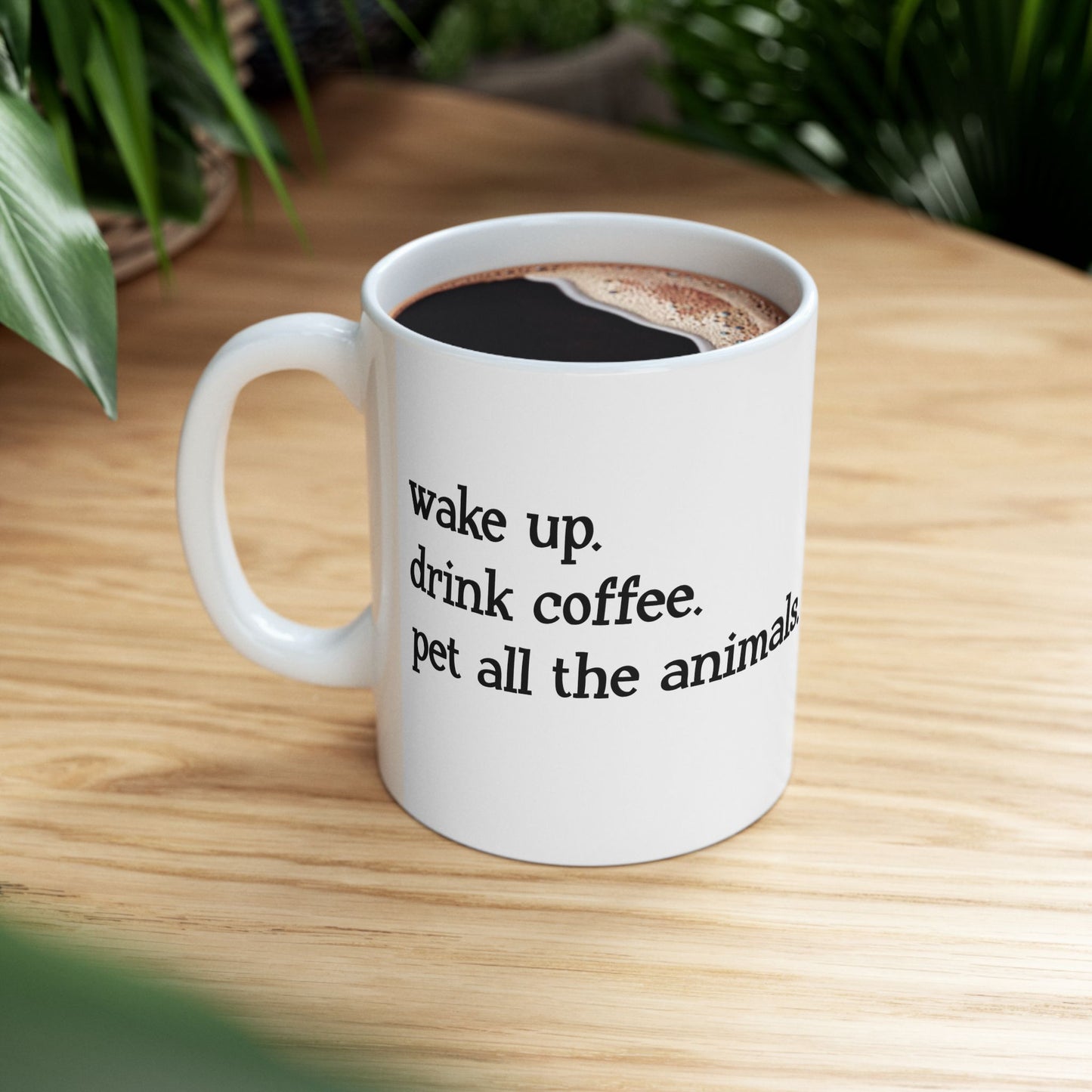 "Wake Up Routine" Ceramic Mug  (11oz & 15oz)