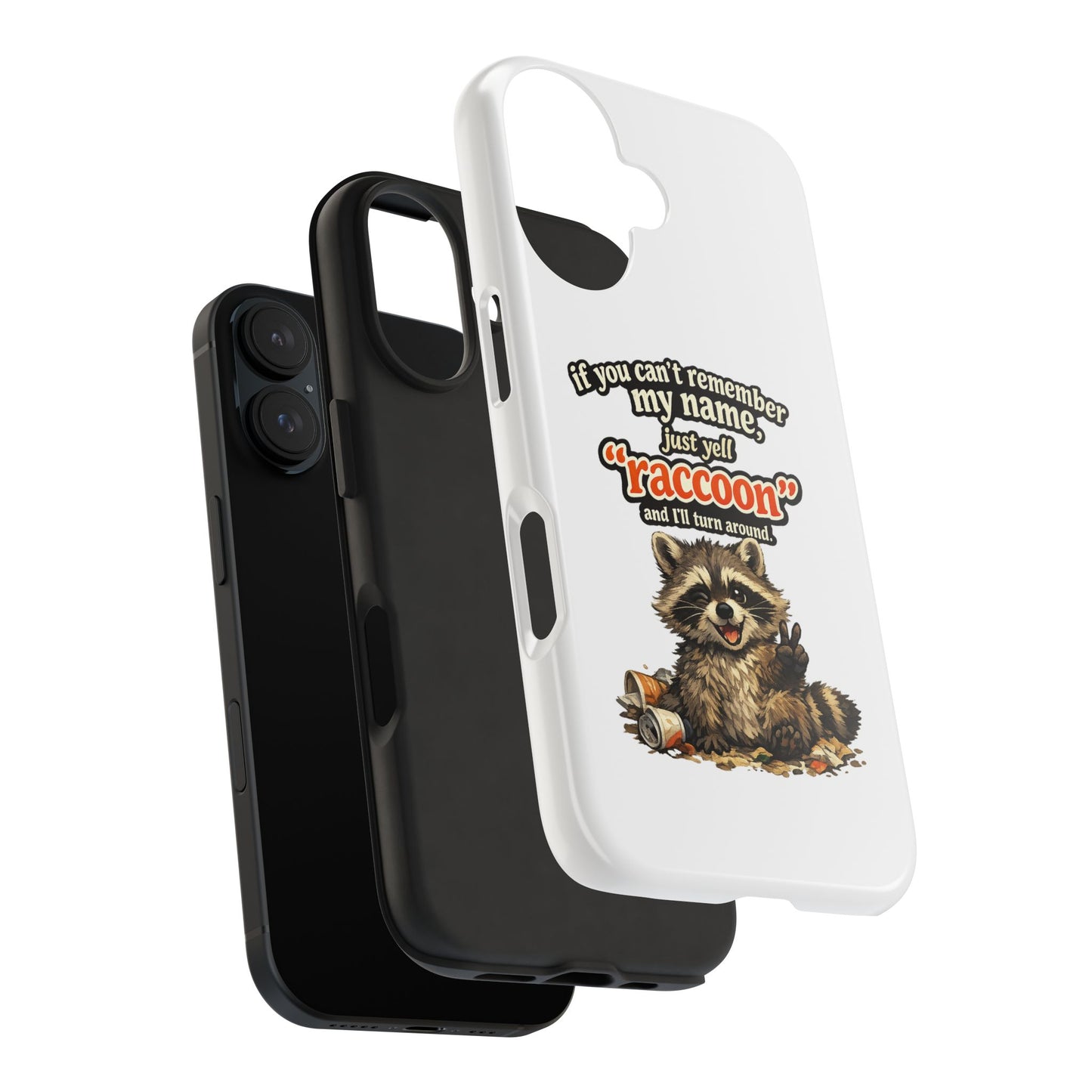 Yell Raccoon Phone Case — Tough & Cute Protective Phone Cover