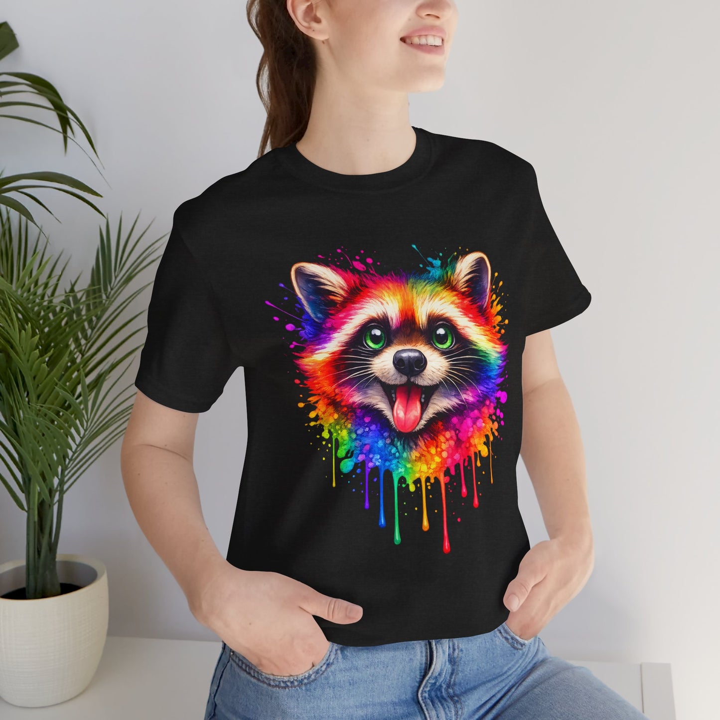 Watercolor Wildlife Raccoon T-Shirt