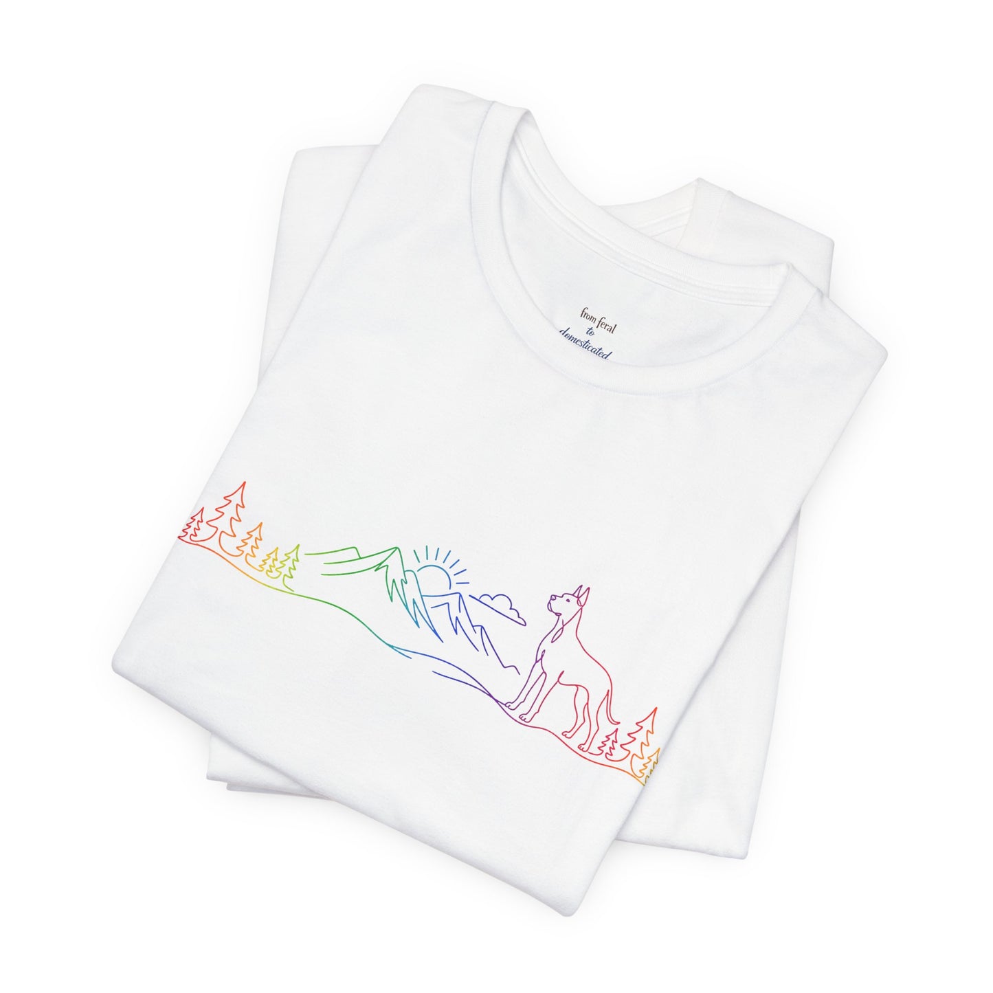 Cropped Great Dane Wild Lines T-Shirt