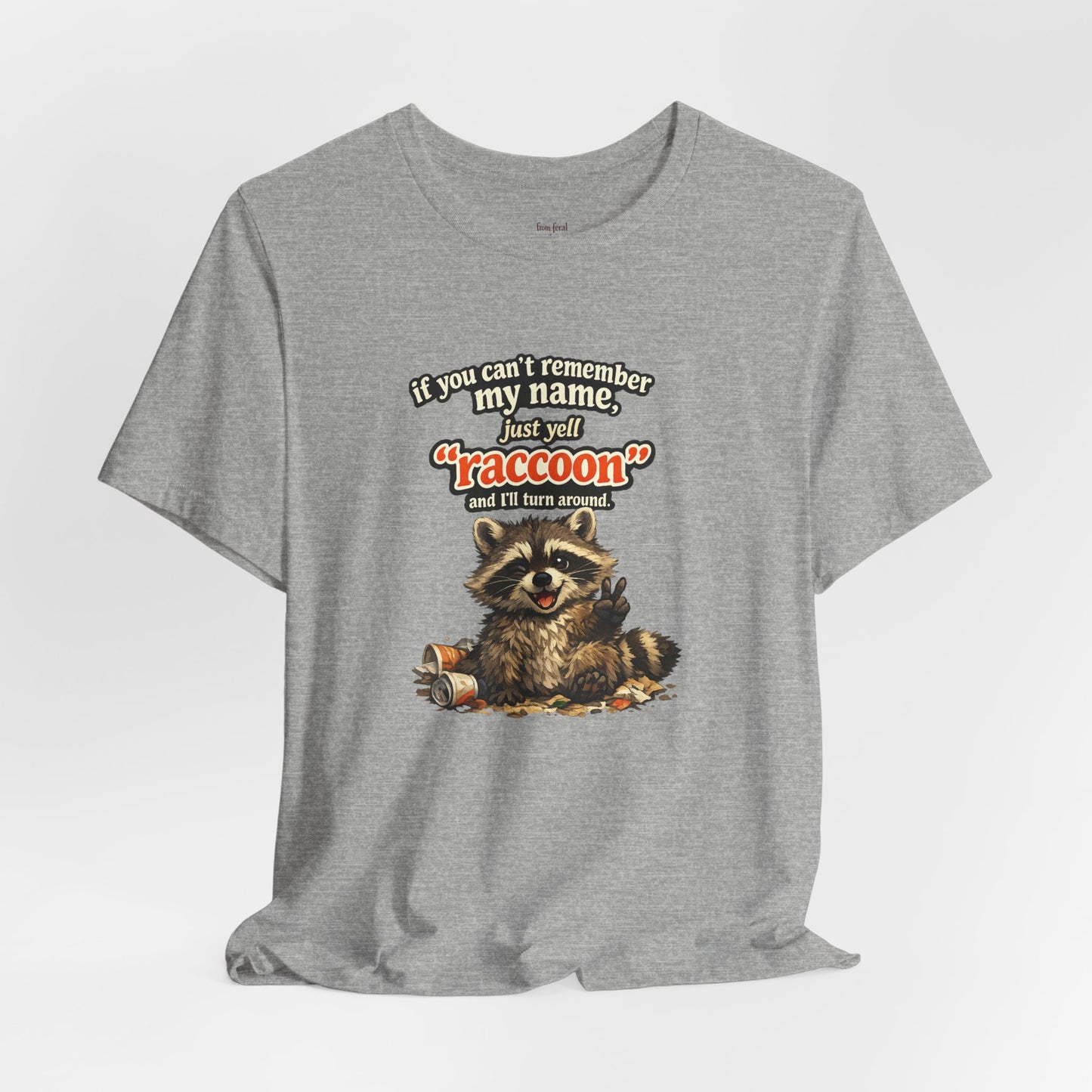 Yell Raccoon T-shirt