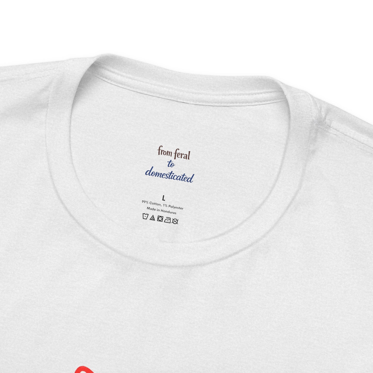 Colorful Line-Work Sitting Cat T-Shirt