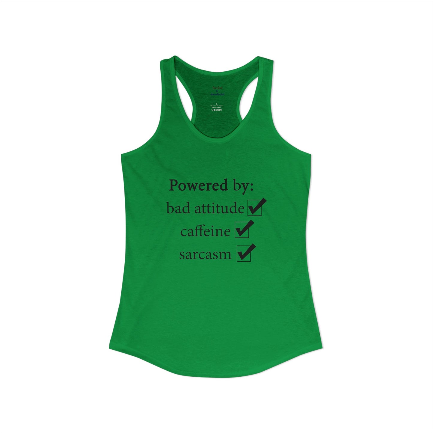 I'm Powered By Racerback Tank