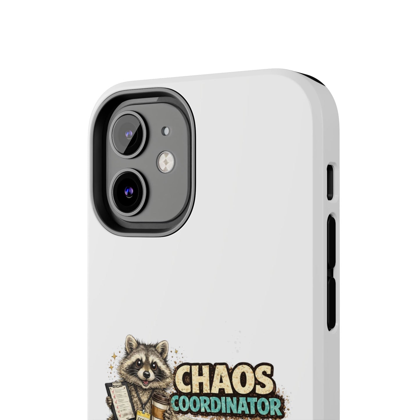 Chaos Coordinator Raccoon Phone Case — Tough & Cute Protective Phone Cover