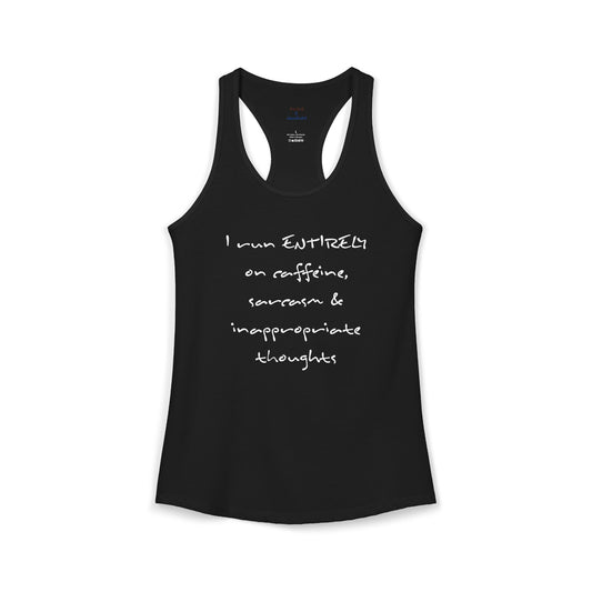 I Run On Racerback Tank