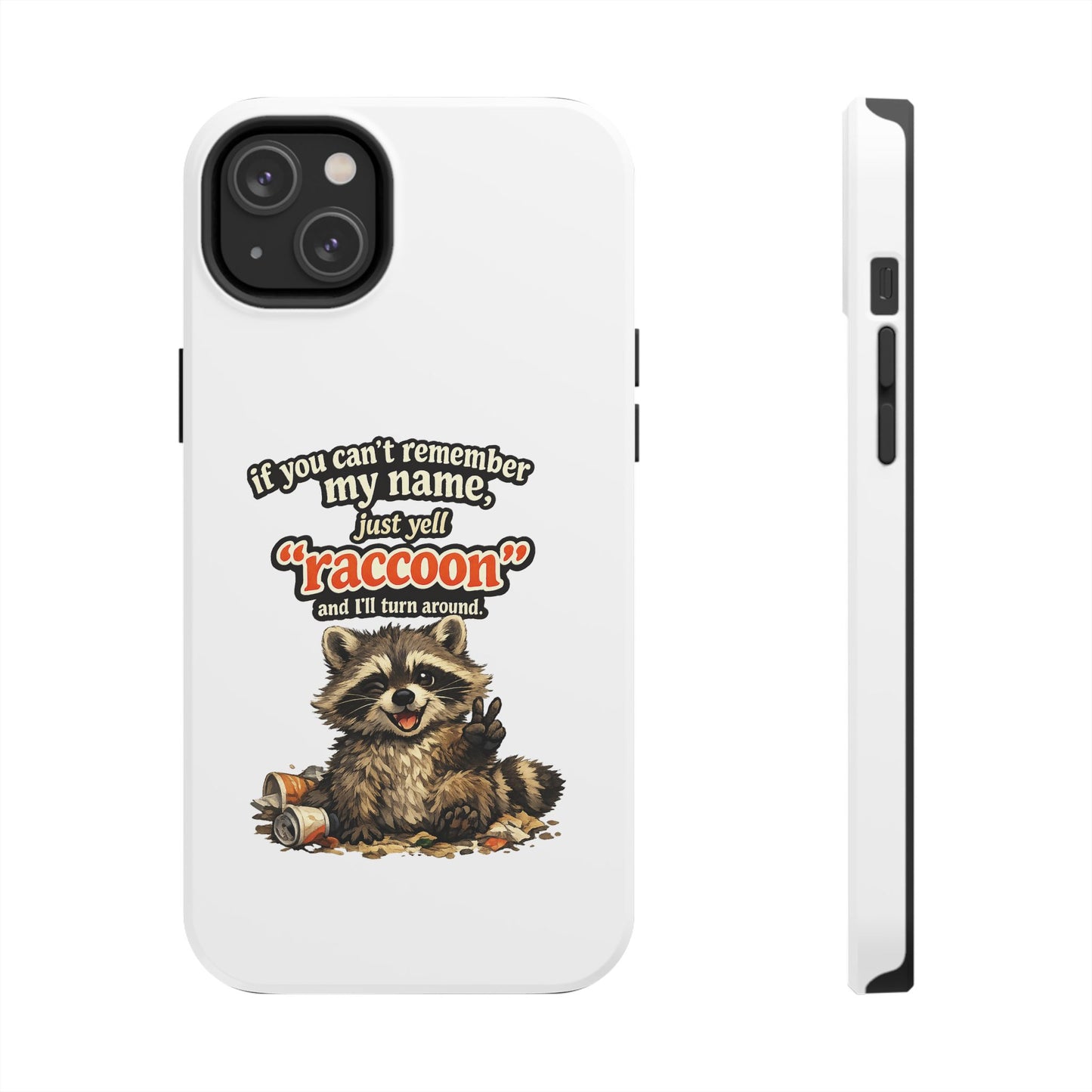 Yell Raccoon Phone Case — Tough & Cute Protective Phone Cover