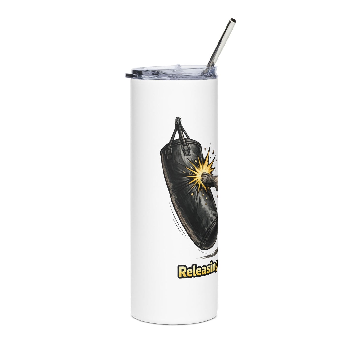 Kickboxing Raccoon 20oz Stainless Steel Tumbler