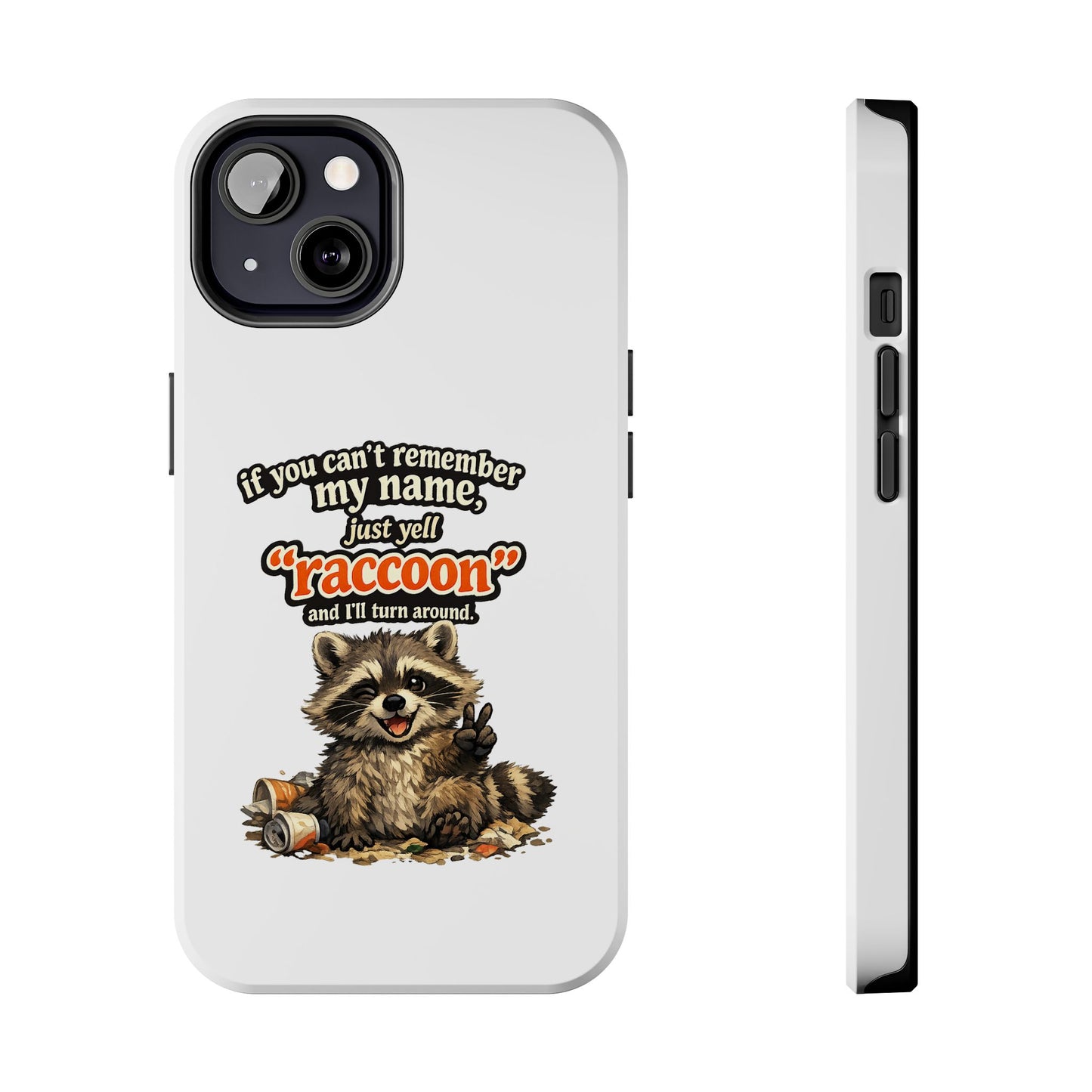 Yell Raccoon Phone Case — Tough & Cute Protective Phone Cover