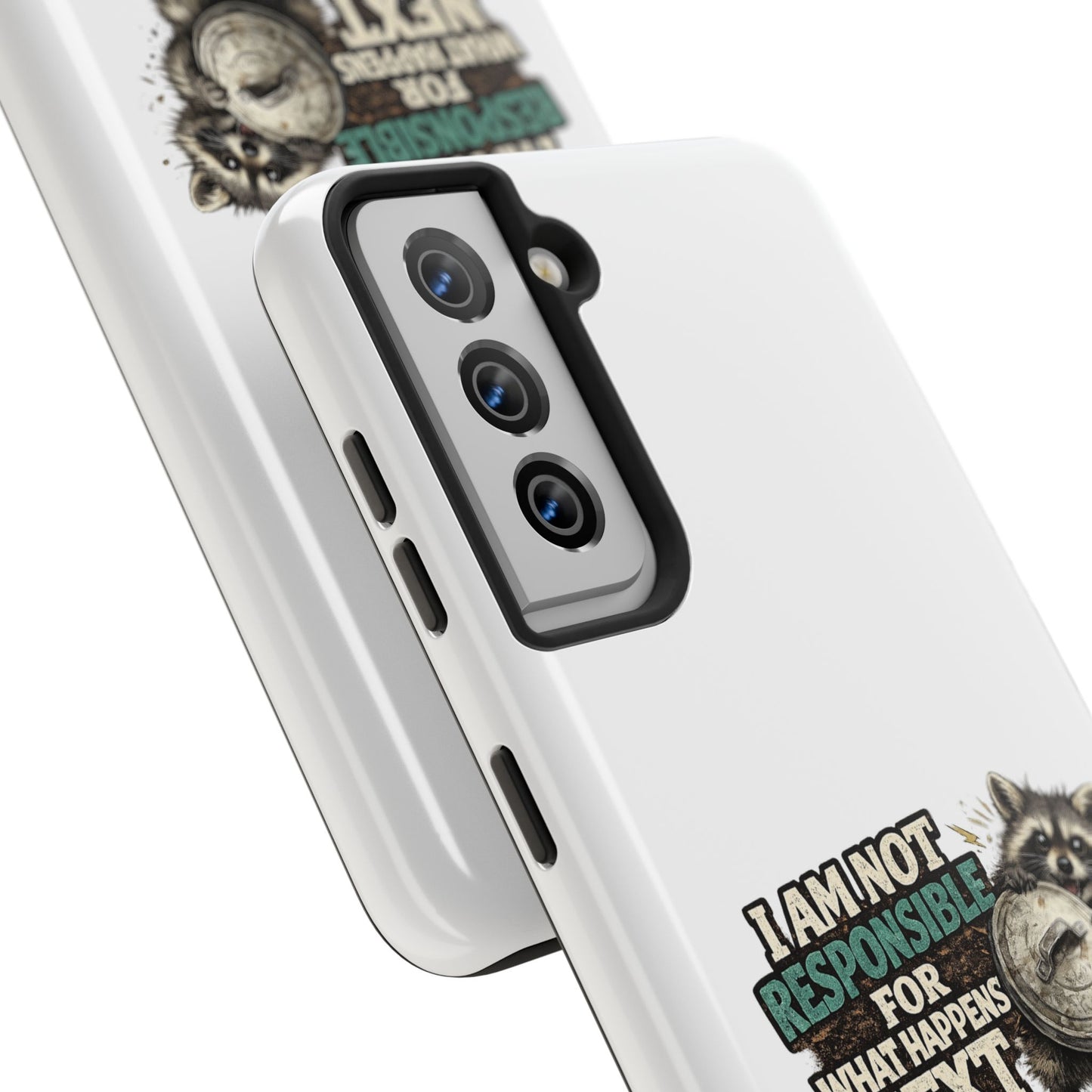 Not Responsible Raccoon Phone Case — Tough & Cute Protective Phone Cover