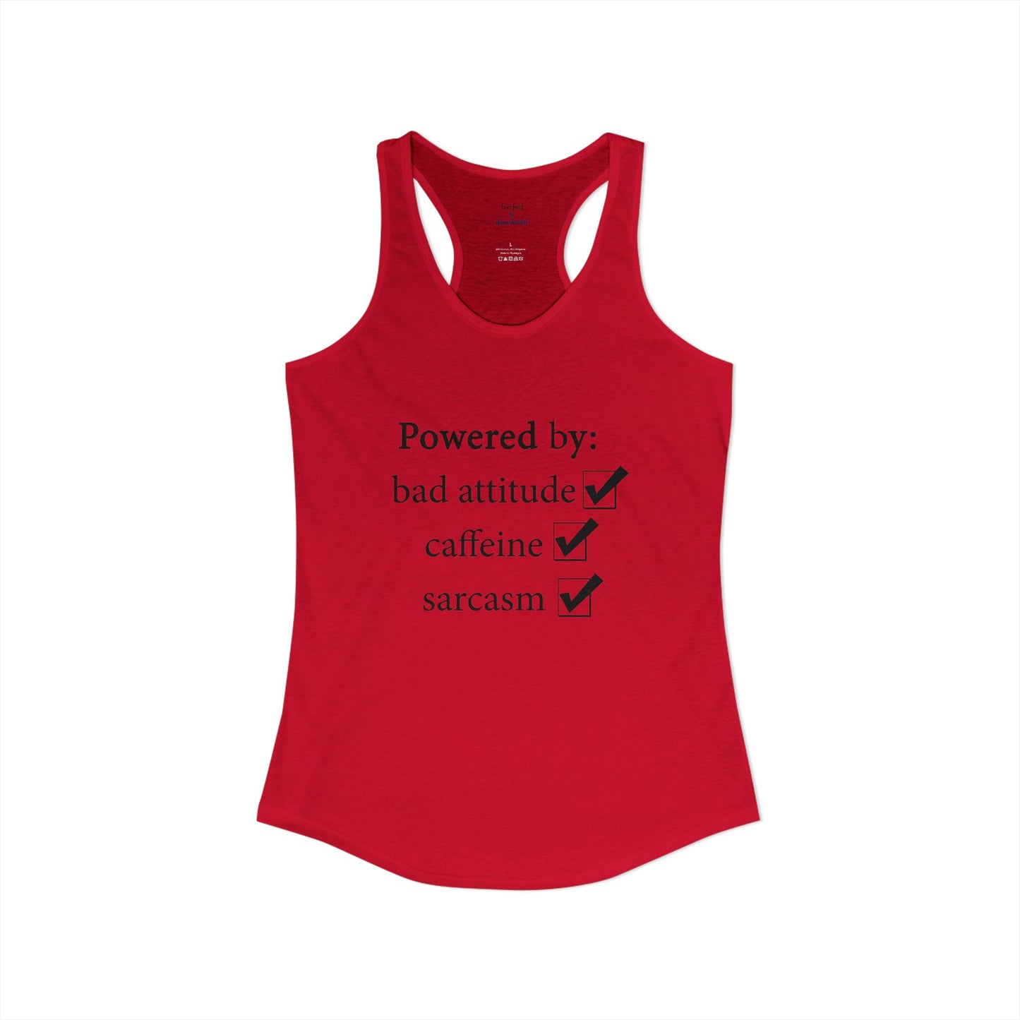 I'm Powered By Racerback Tank