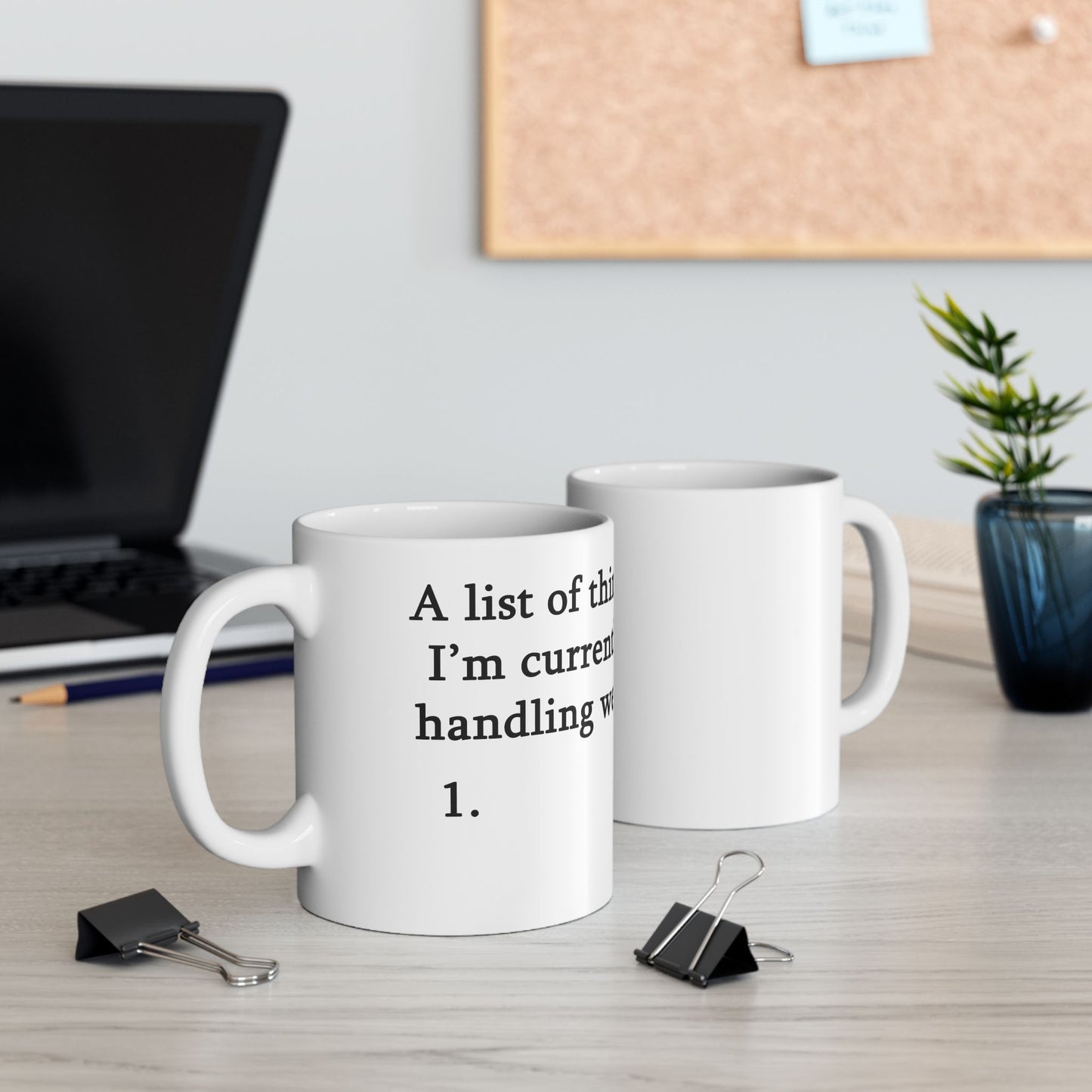 "A List" Ceramic Mug  (11oz & 15oz)