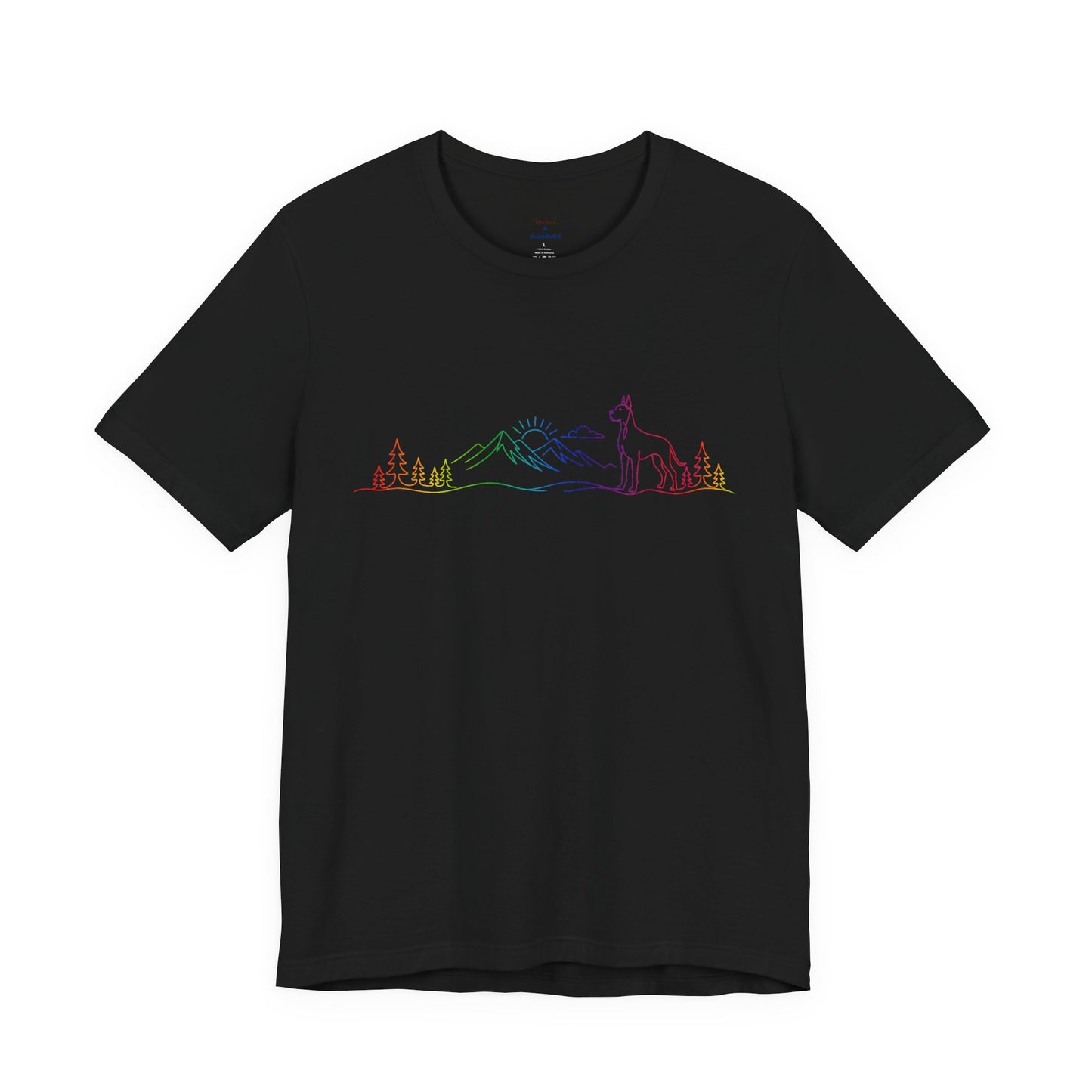 Cropped Great Dane Wild Lines T-Shirt