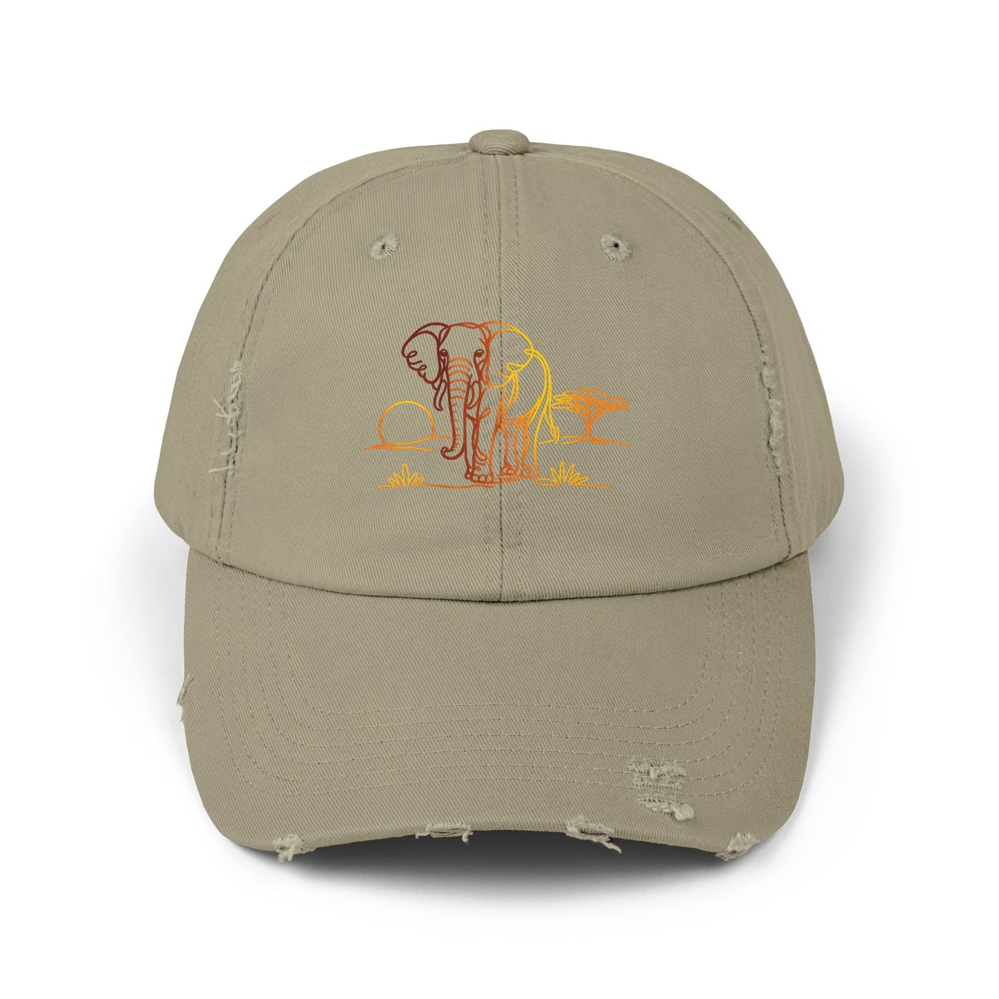Safari Elephant | Distressed Cap